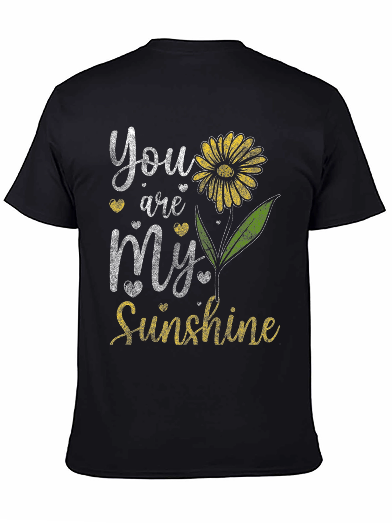 Black You Are My Sunshine Graphic Tee - Black view 4