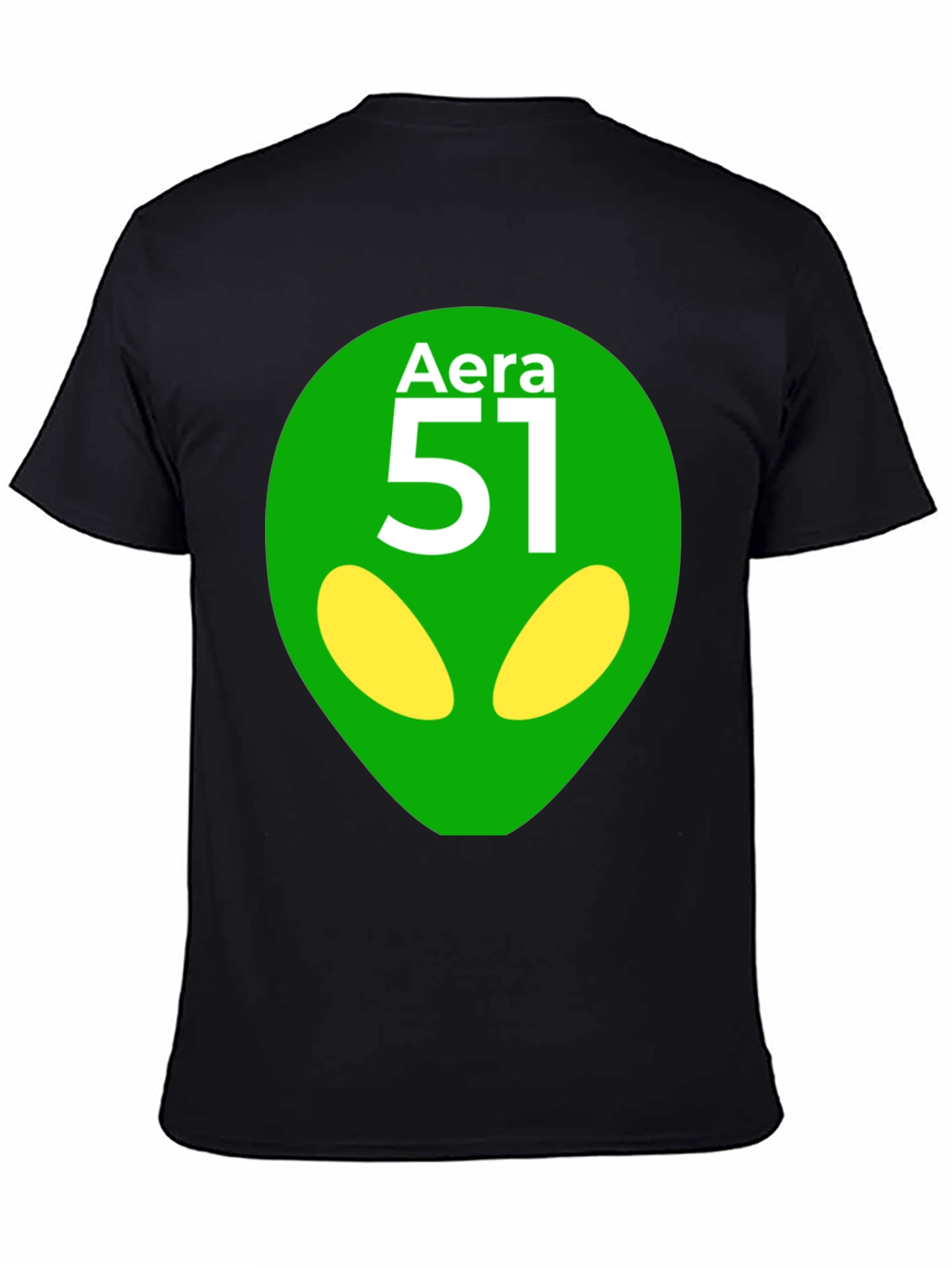 Black Area 51 Alien Graphic T-Shirt - Black view 4