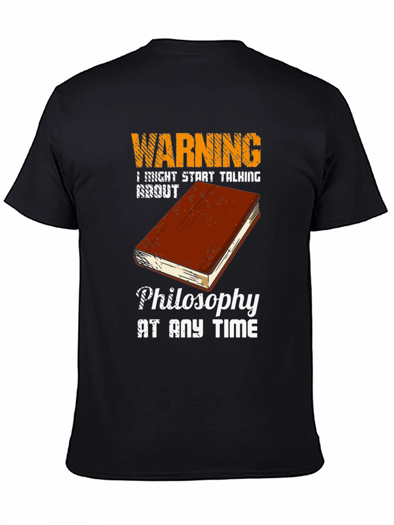 Black Warning Philosophy T-Shirt view 4