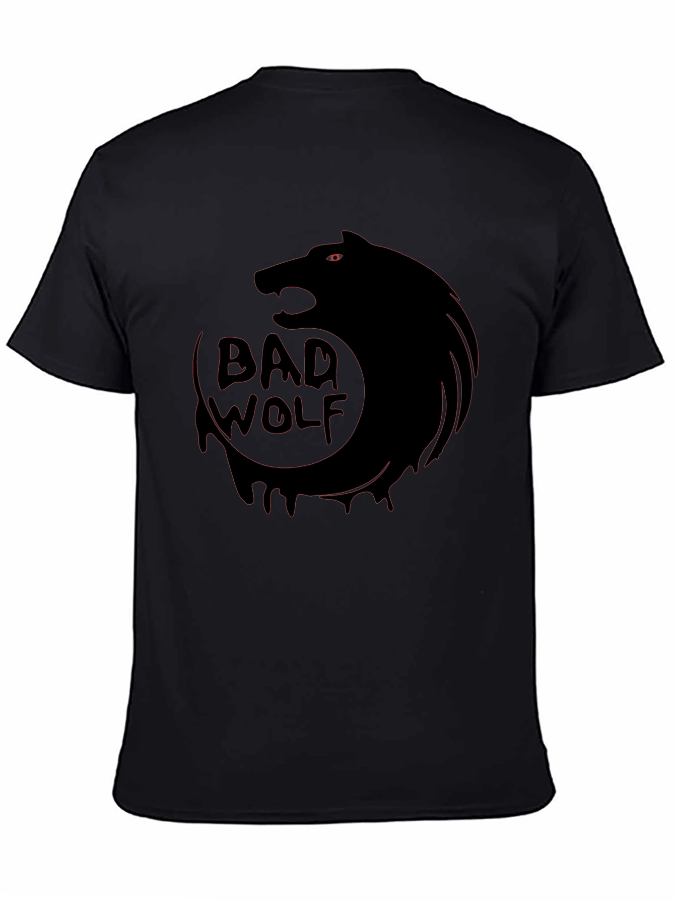 Black Bad Wolf Graphic Tee - Black T-Shirt view 4