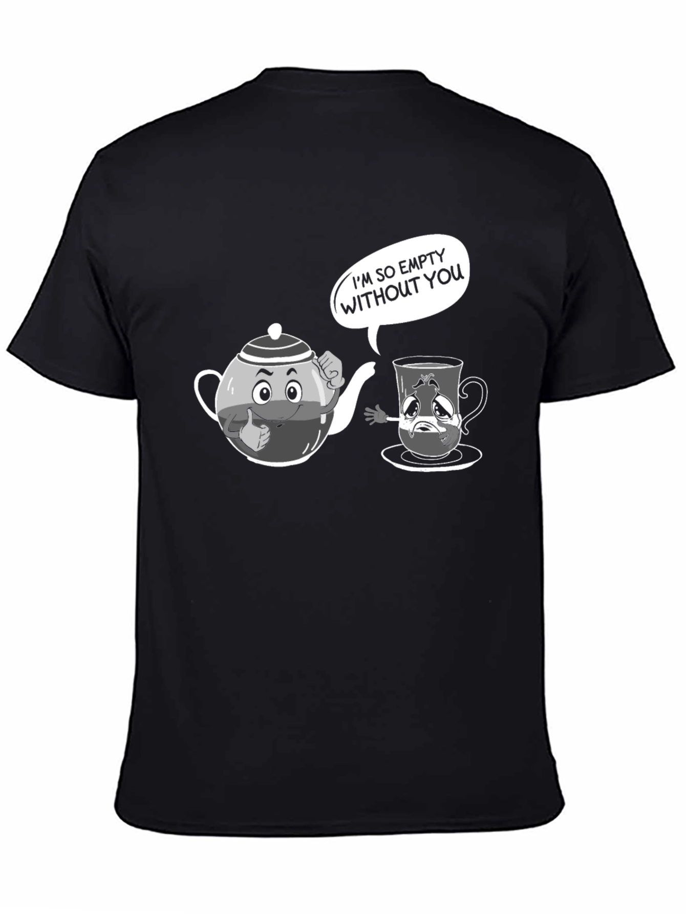 Black Empty Without You Graphic T-Shirt view 4