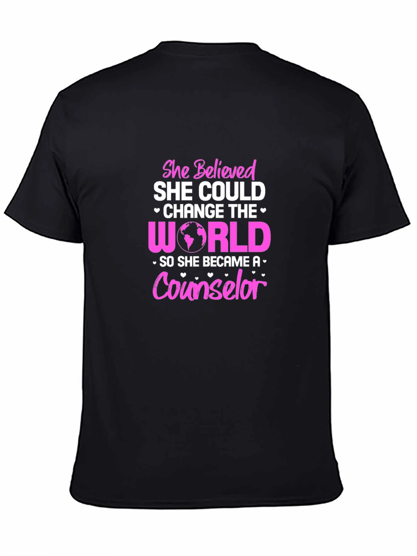 Black Counselor World Changer Graphic T-Shirt view 4