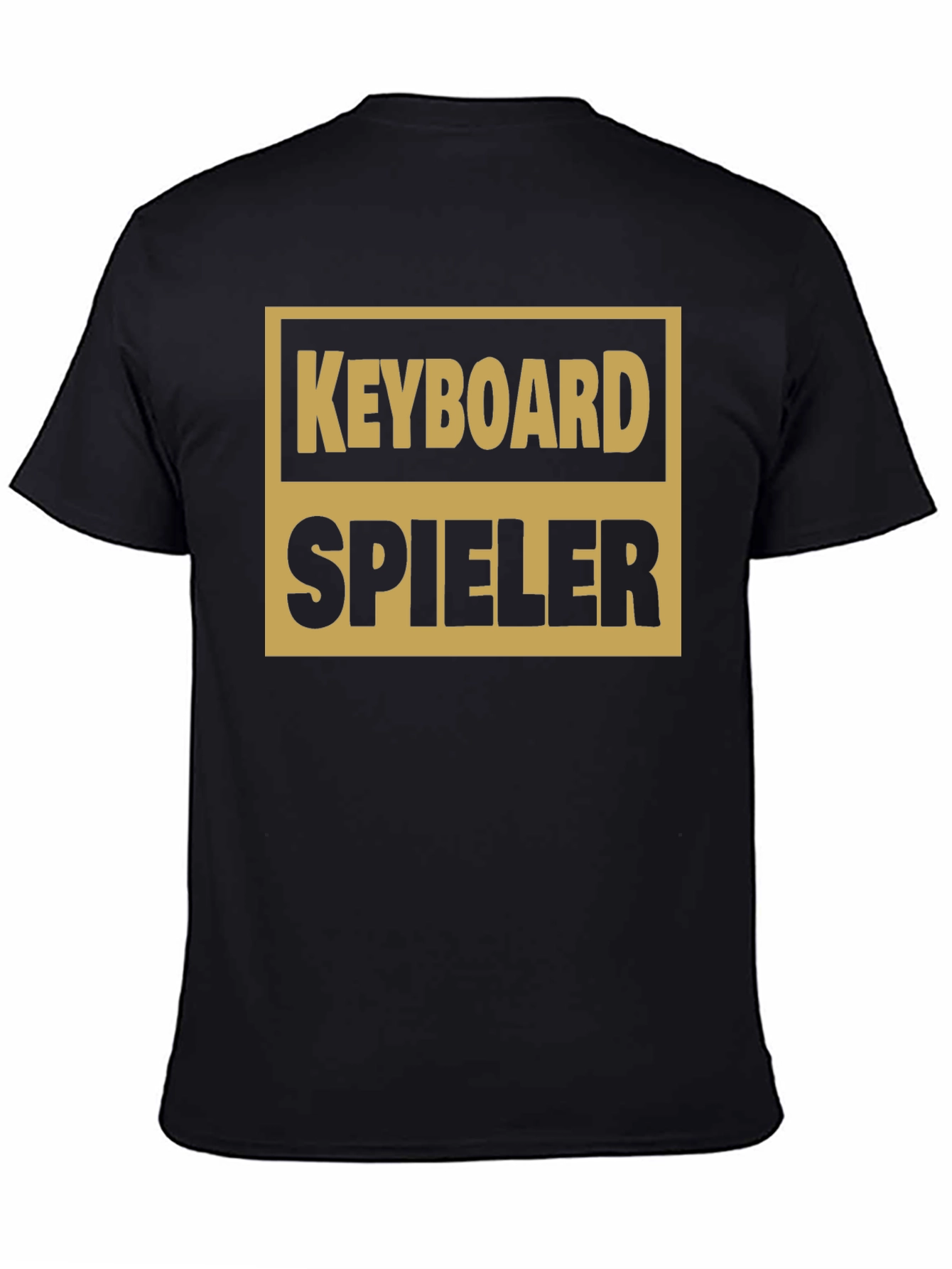 Black Keyboard Spieler T-Shirt Musician Novelty Top view 4