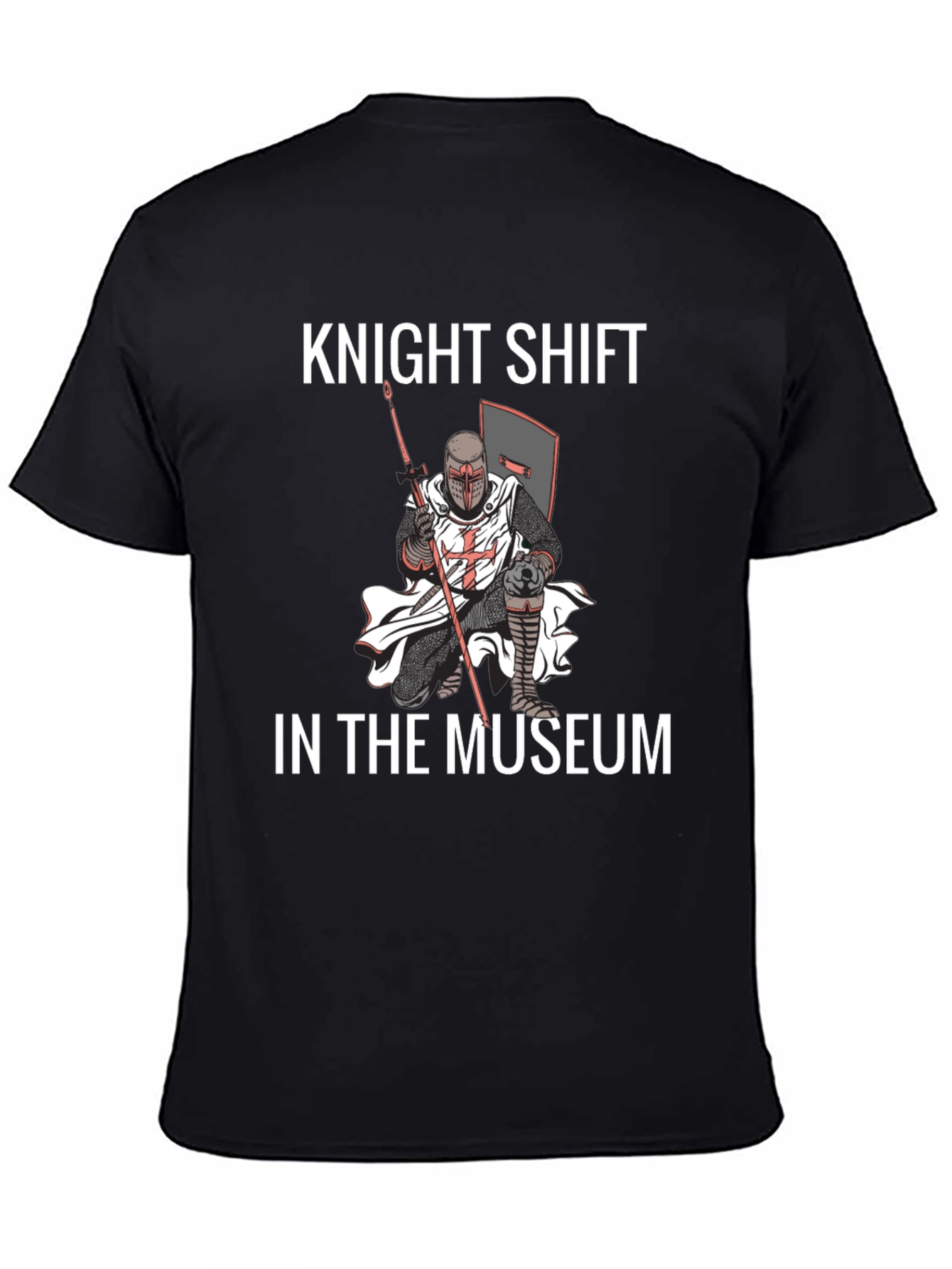 Black Knight Shift Museum Black T-Shirt view 4
