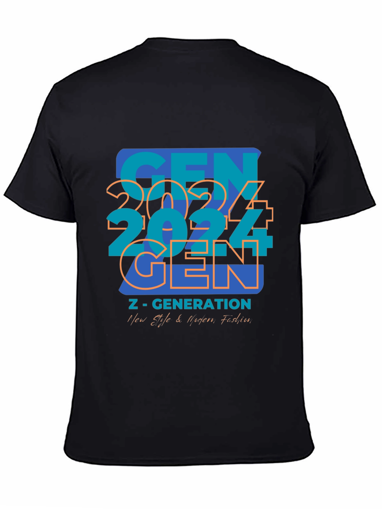 Black Gen Z Graphic Tee - New Age Fashion view 4