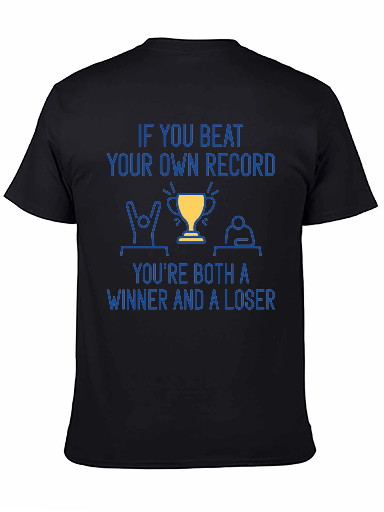 Black Winner & Loser T-Shirt - Motivational Tee view 4