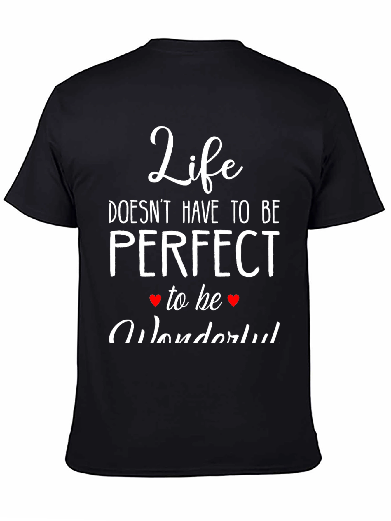 Black Life Doesn't Have to be Perfect T-Shirt view 4