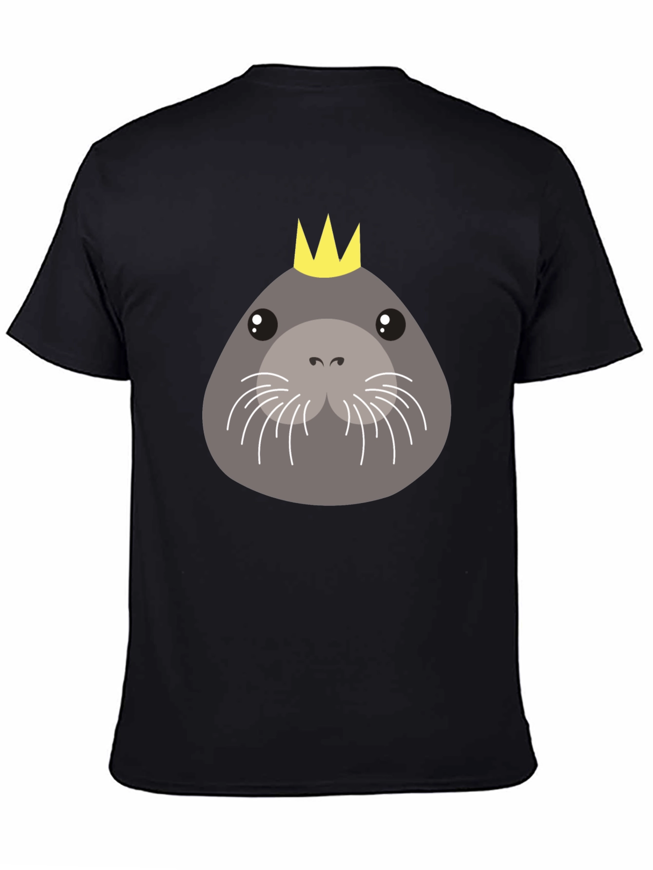 Black Seal With Crown Black T-Shirt view 4