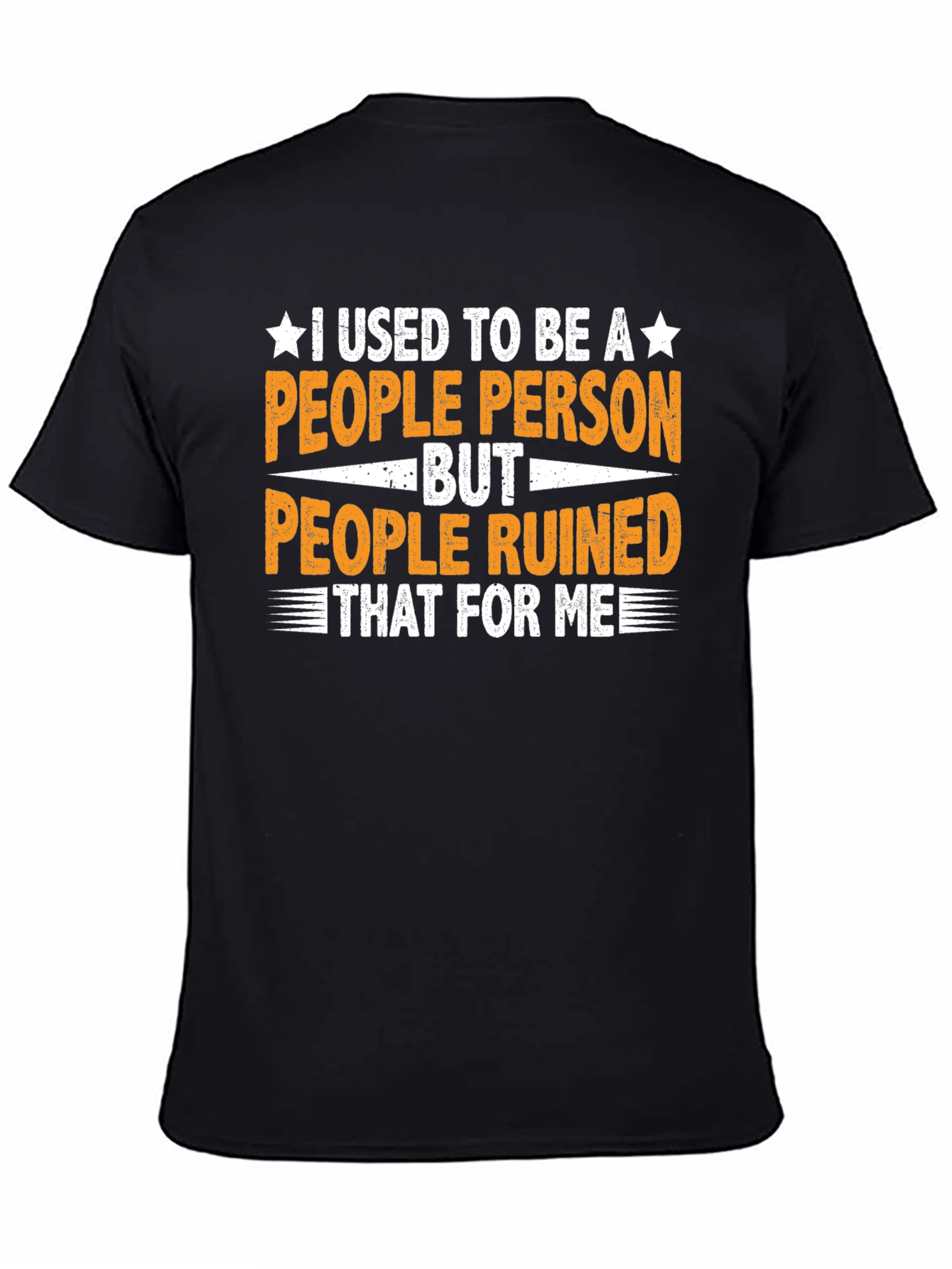 Black Funny People Person T-Shirt view 4