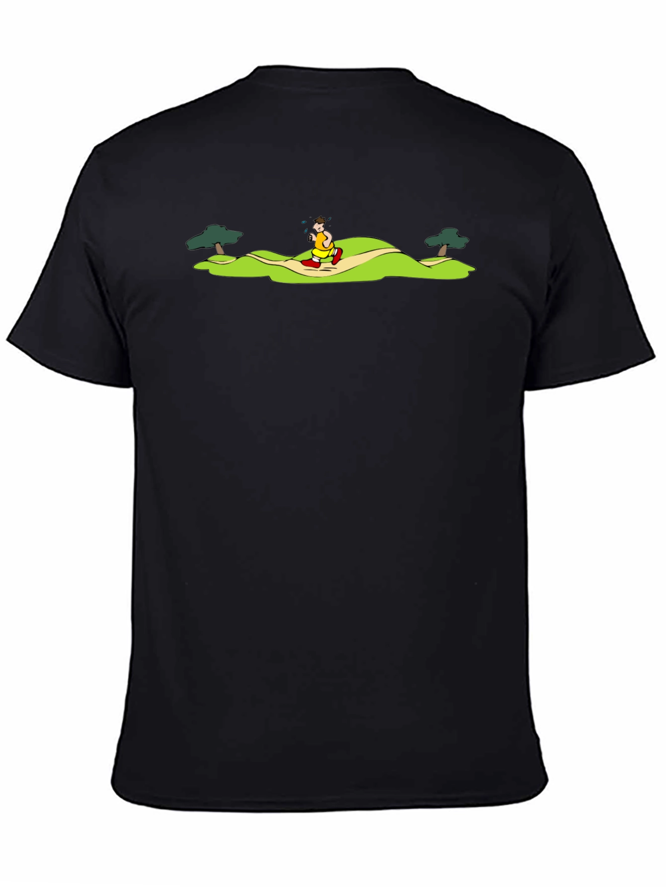 Black Cartoon Jogger Black T-Shirt view 4