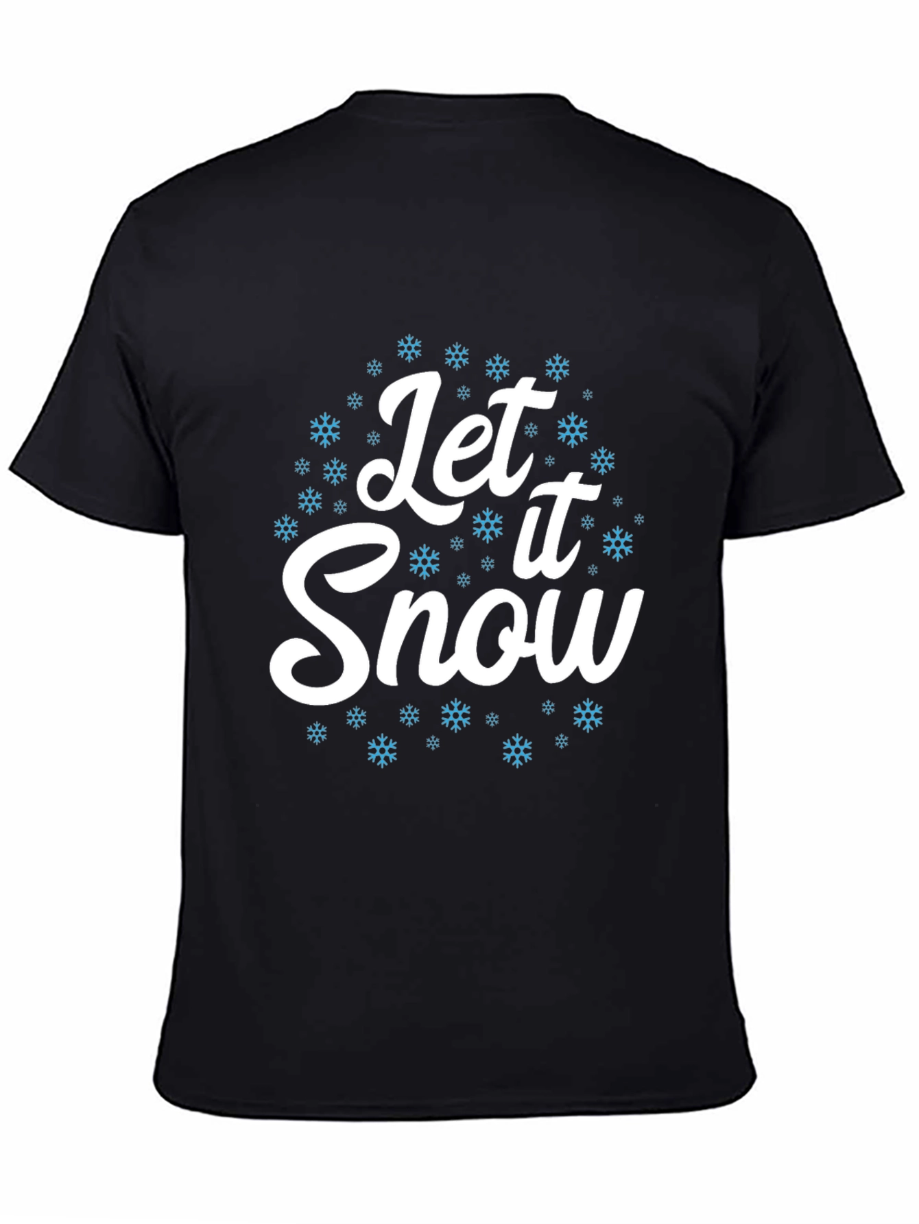 Black Let It Snow Graphic Tee - Holiday Season view 4