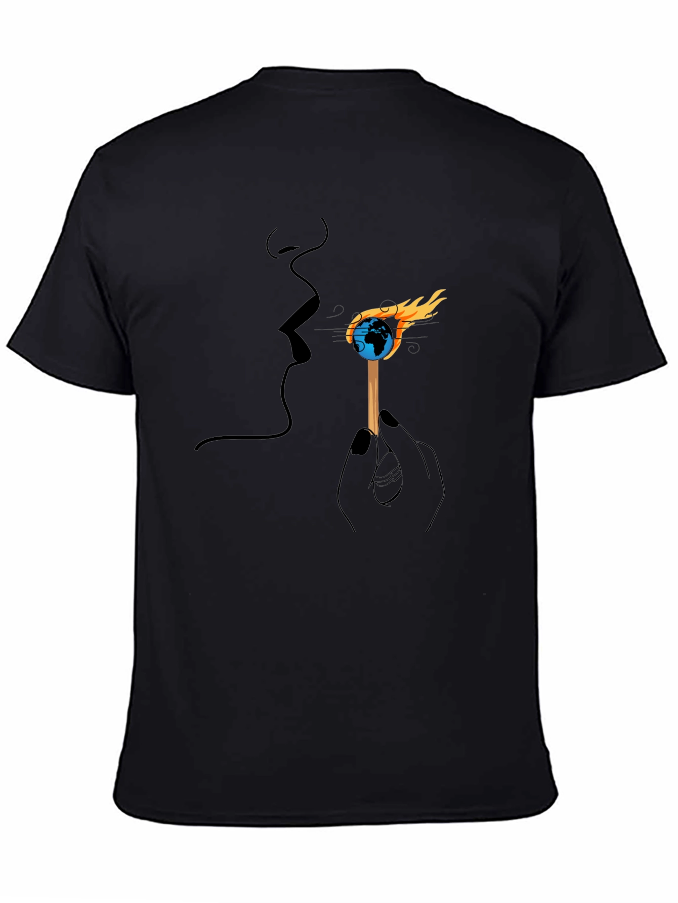 Black Earth on Fire Graphic Tee view 4