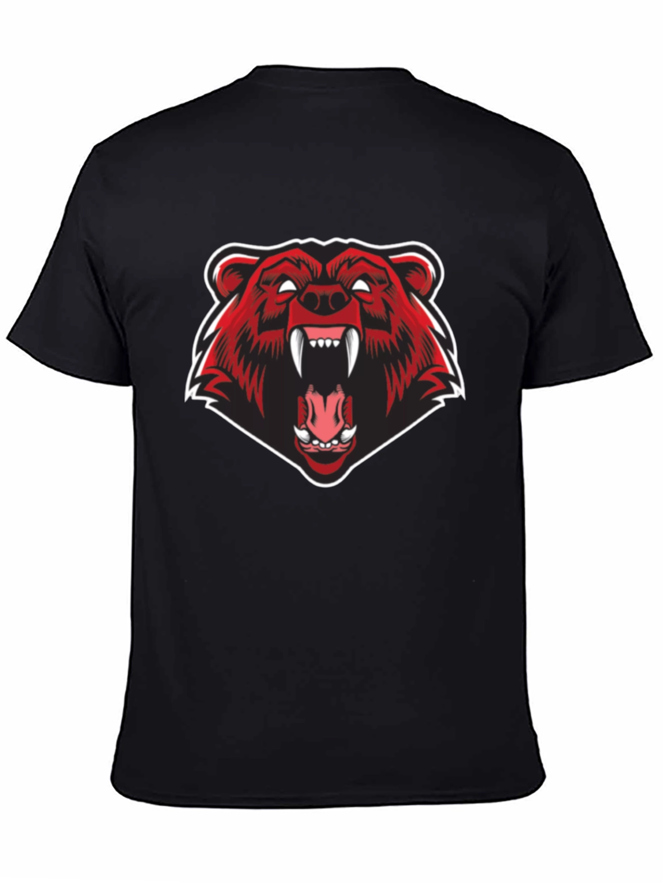 Black Bear Graphic Black T-Shirt view 4
