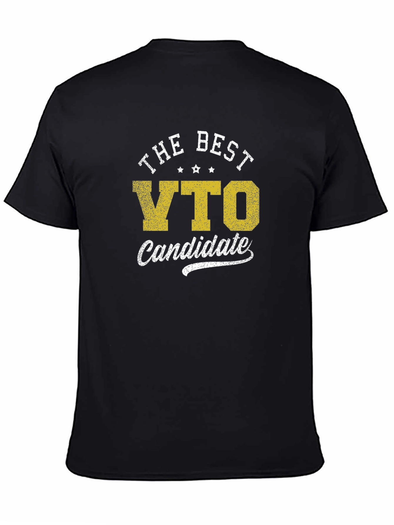 Black Best VTO Candidate Black Graphic Tee Shirt view 4