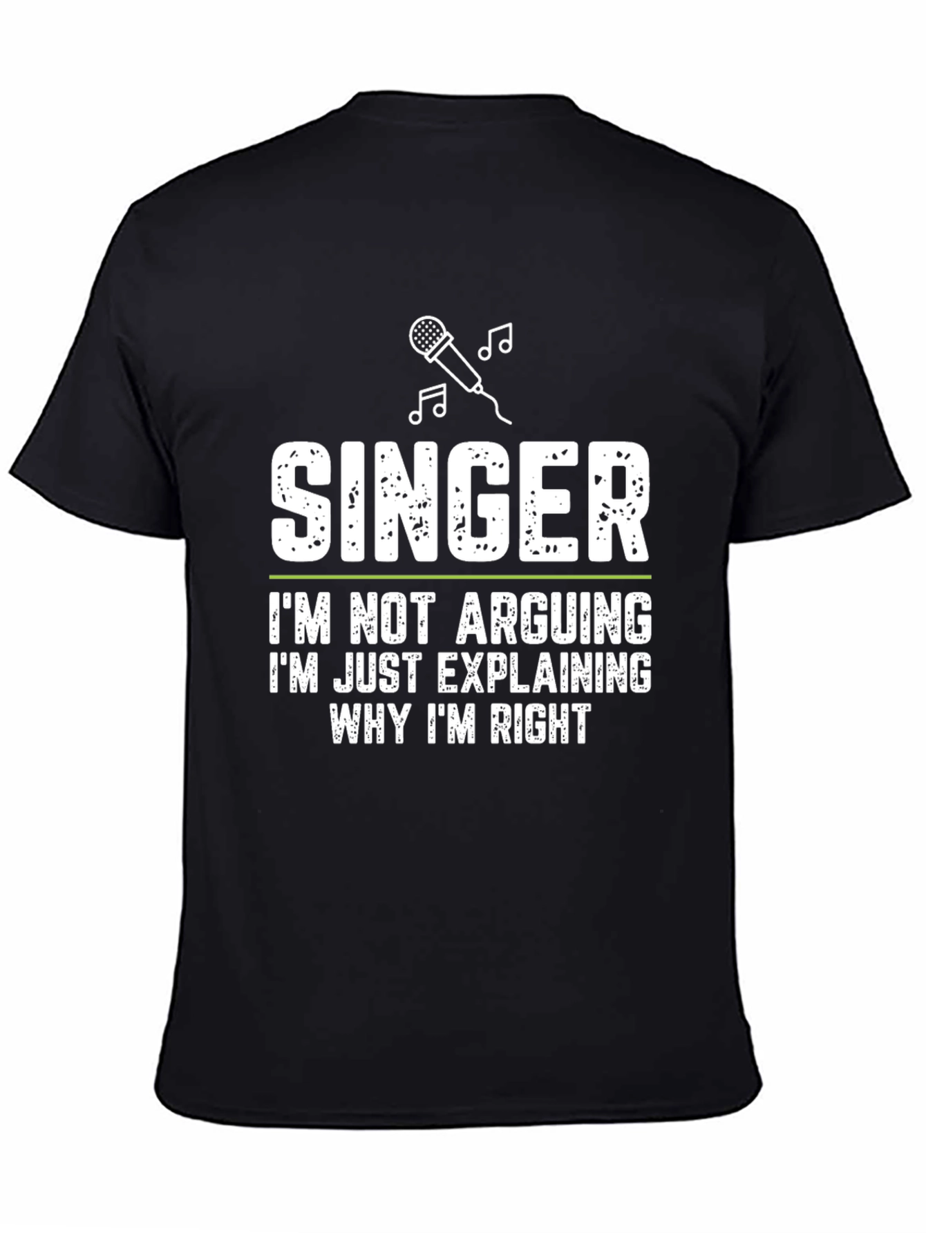 Black Singer Arguing Funny Graphic Tee view 4