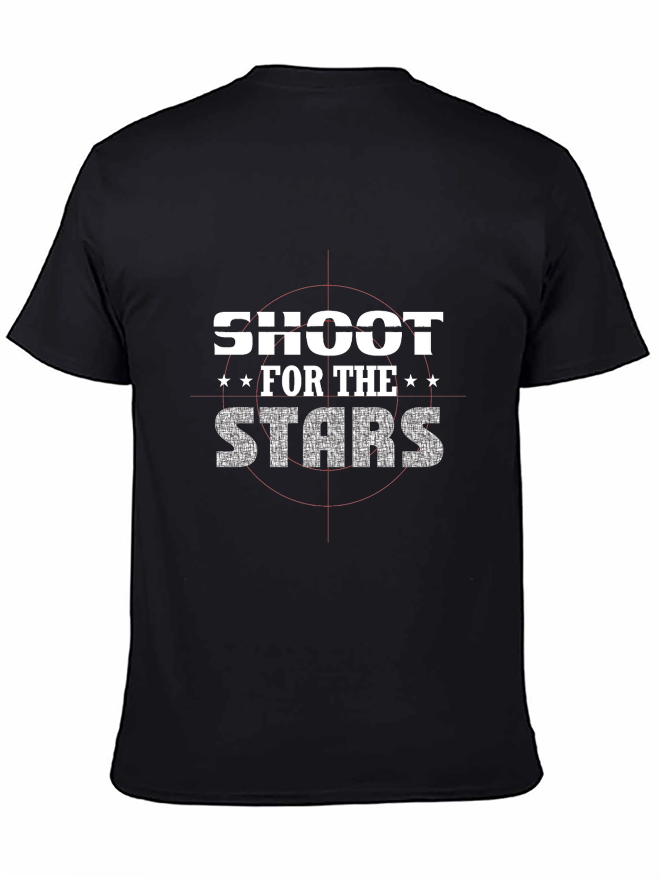 Black Shoot for the Stars Graphic Print Tee view 4