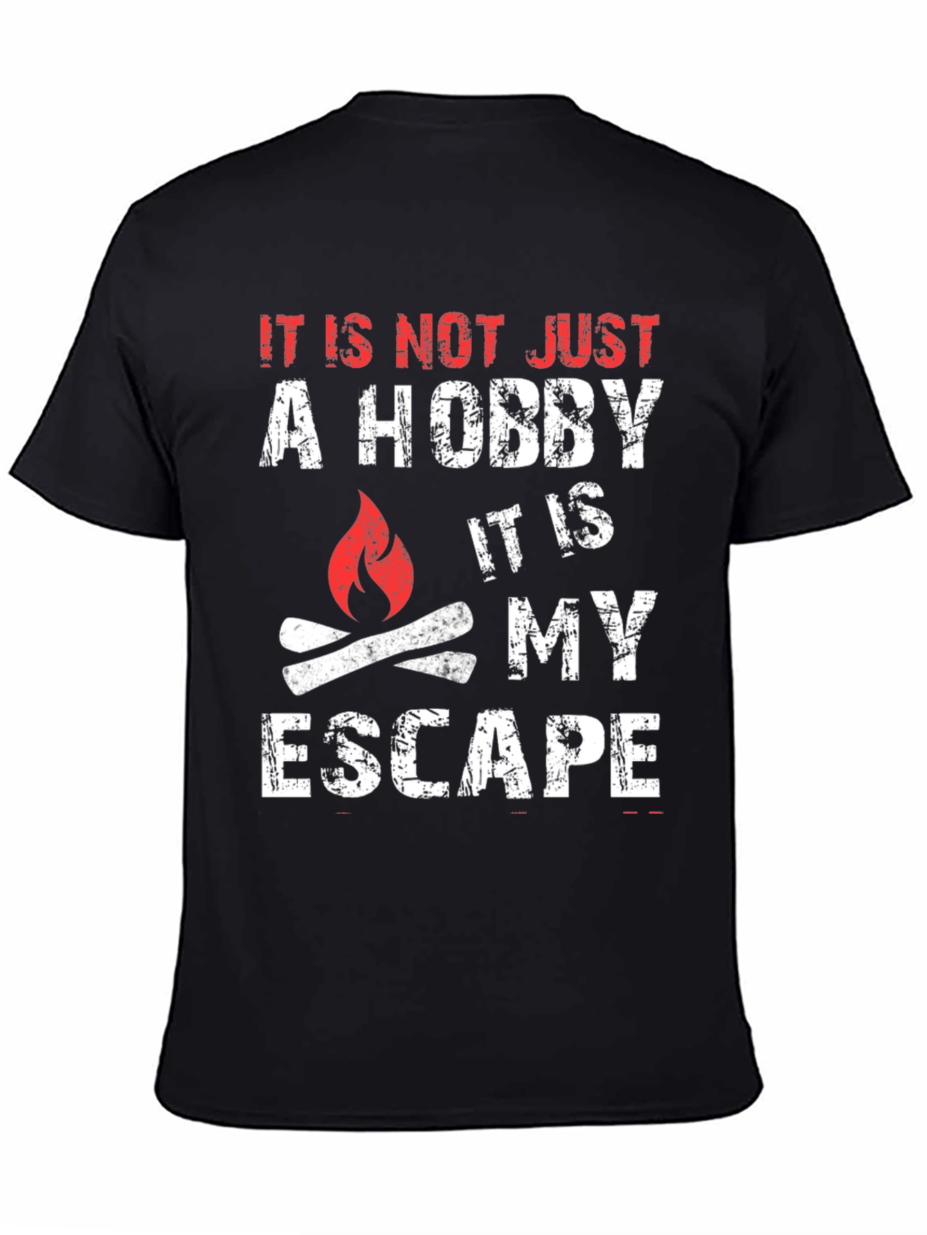 Black Hobby Escape Graphic T-Shirt view 4