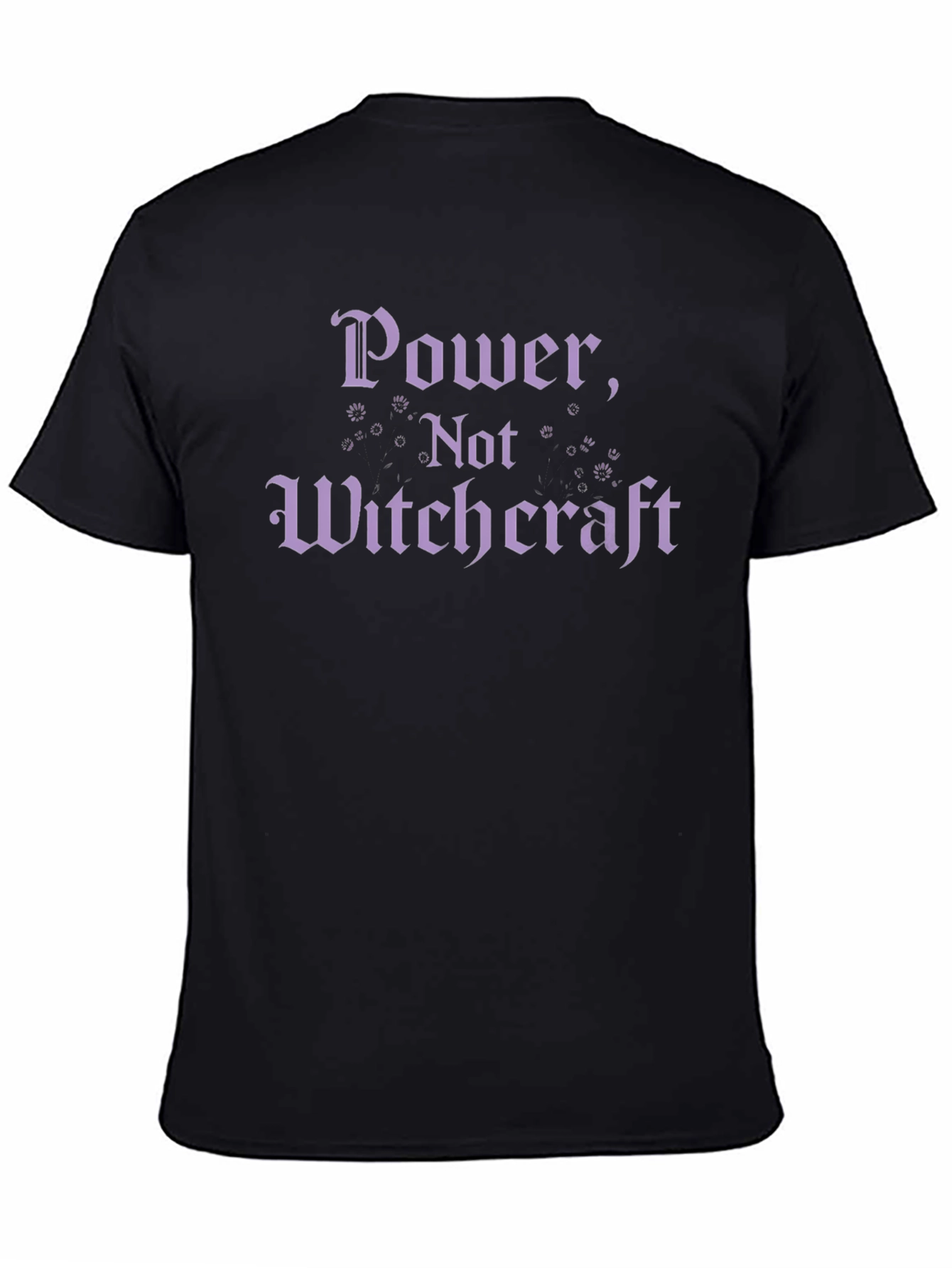 Black Power, Not Witchcraft T-Shirt - Black Graphic Tee view 4