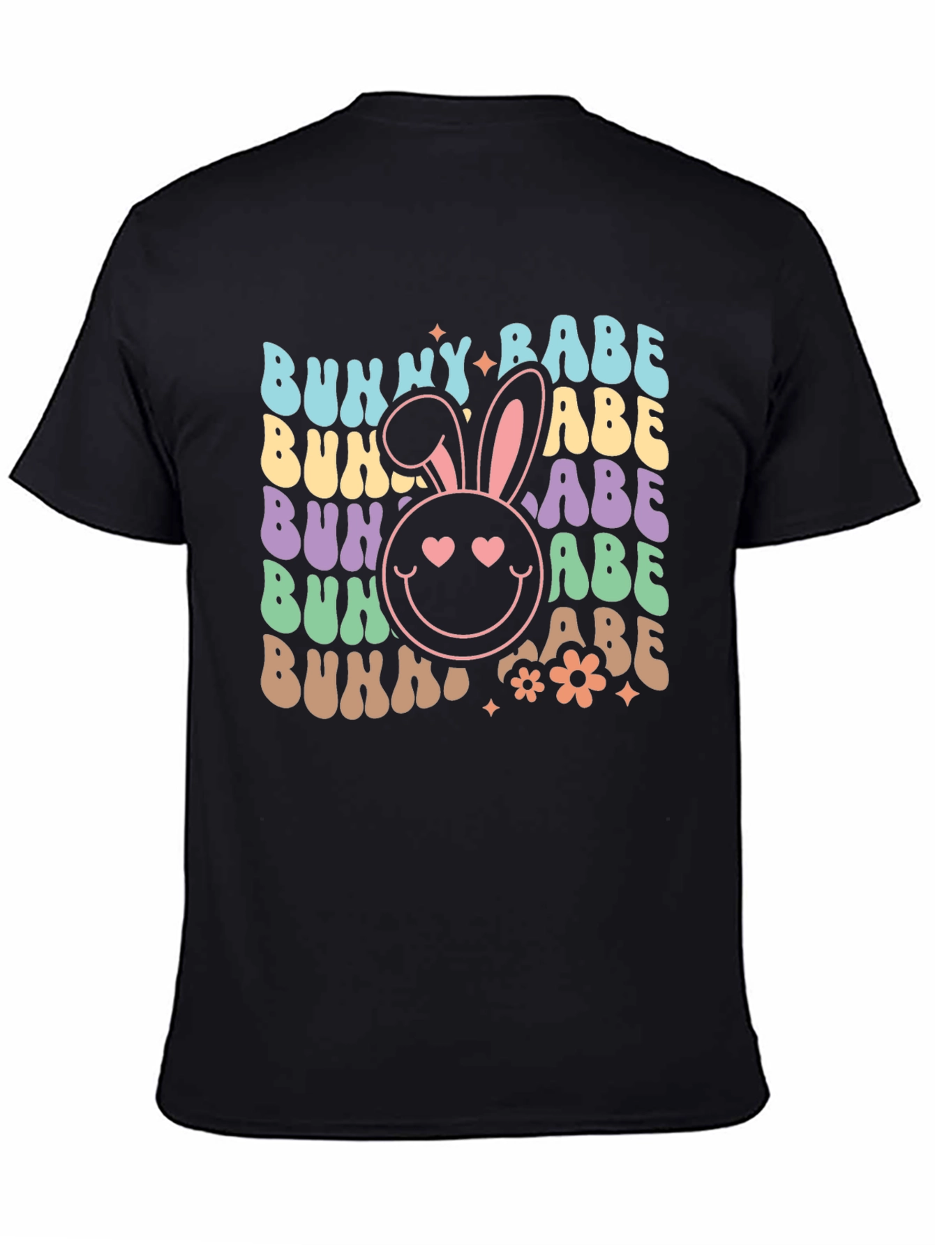Black Bunny Babe Graphic Tee - Easter T-Shirt view 4