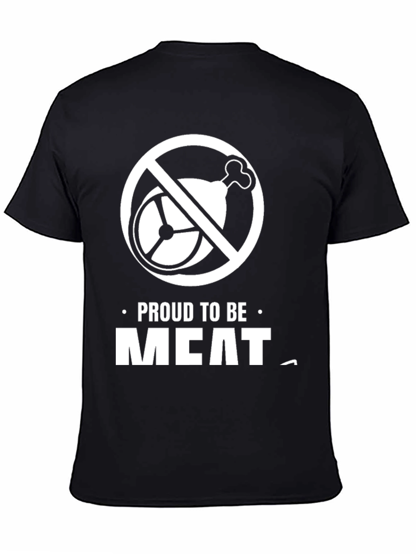 Black Proud to Be Meat T-Shirt view 4