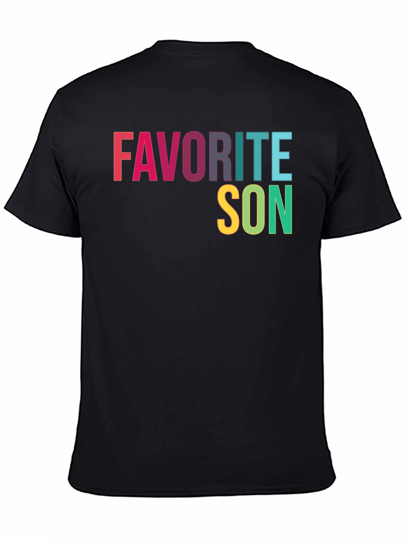 Black Favorite Son Graphic T-Shirt - Soft Cotton Blend view 4