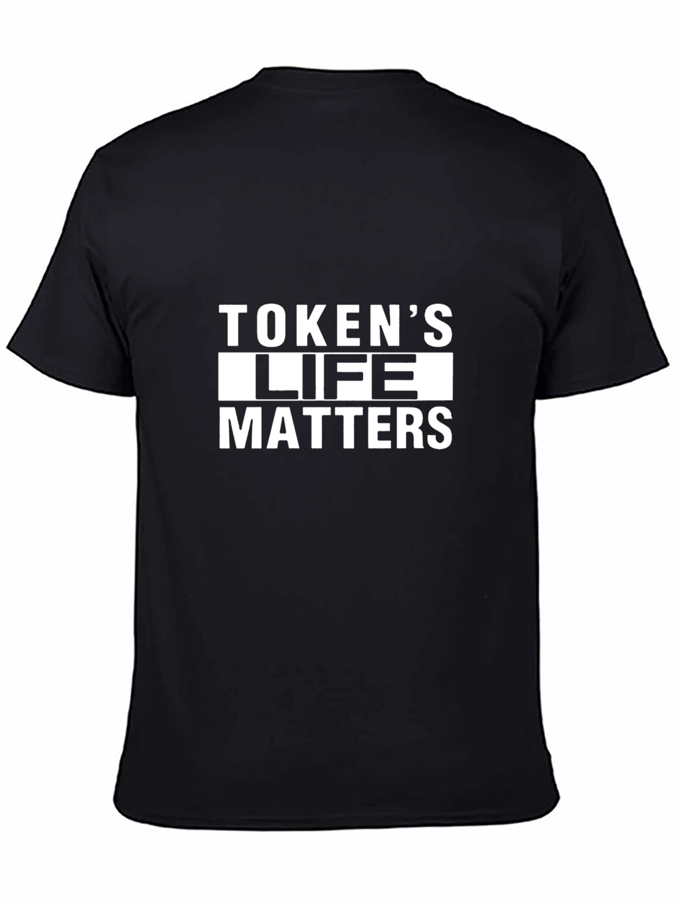 Black Token's Life Matters Black Graphic Tee view 4