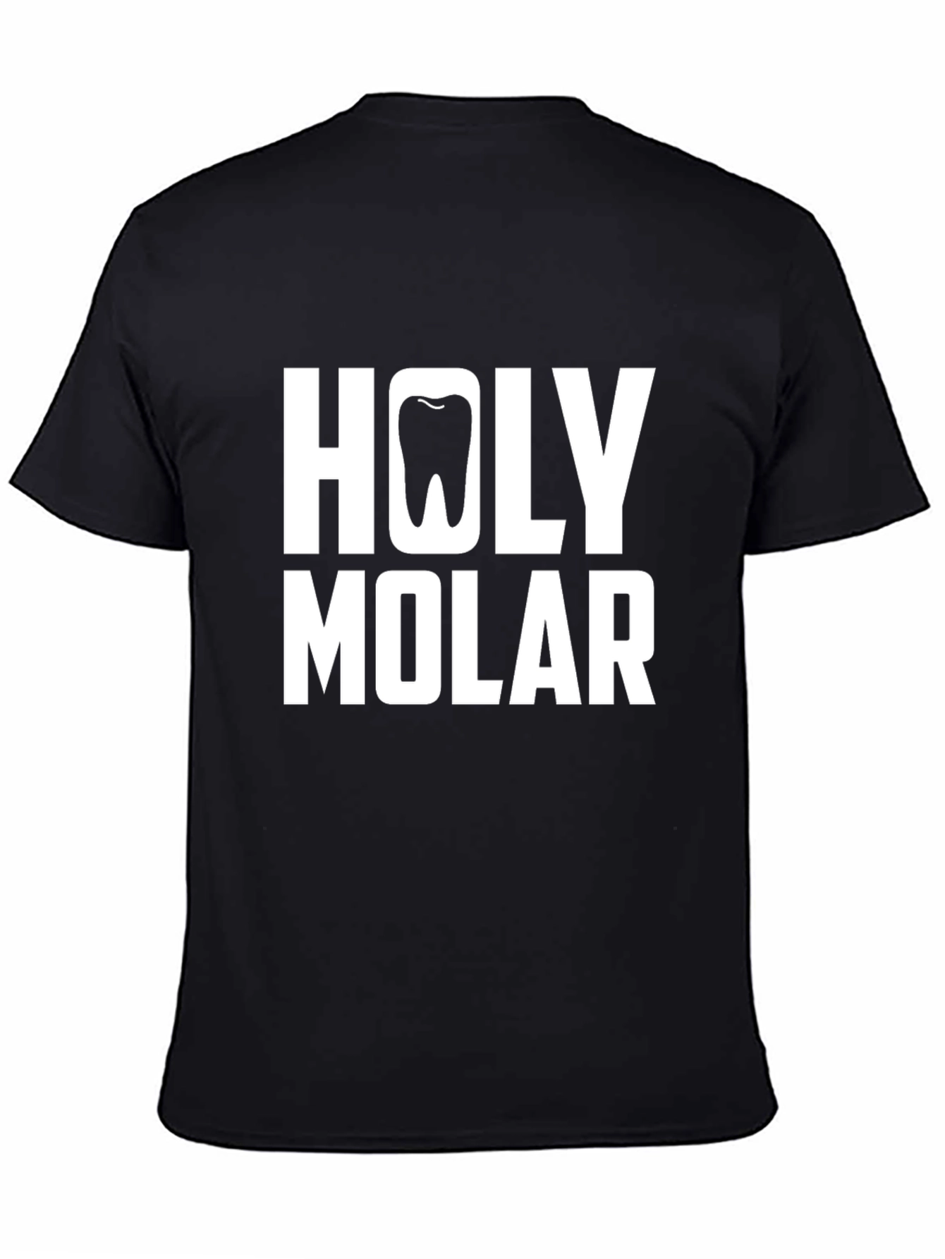 Black Holy Molar Graphic Tee - Dental Humor T-Shirt view 4