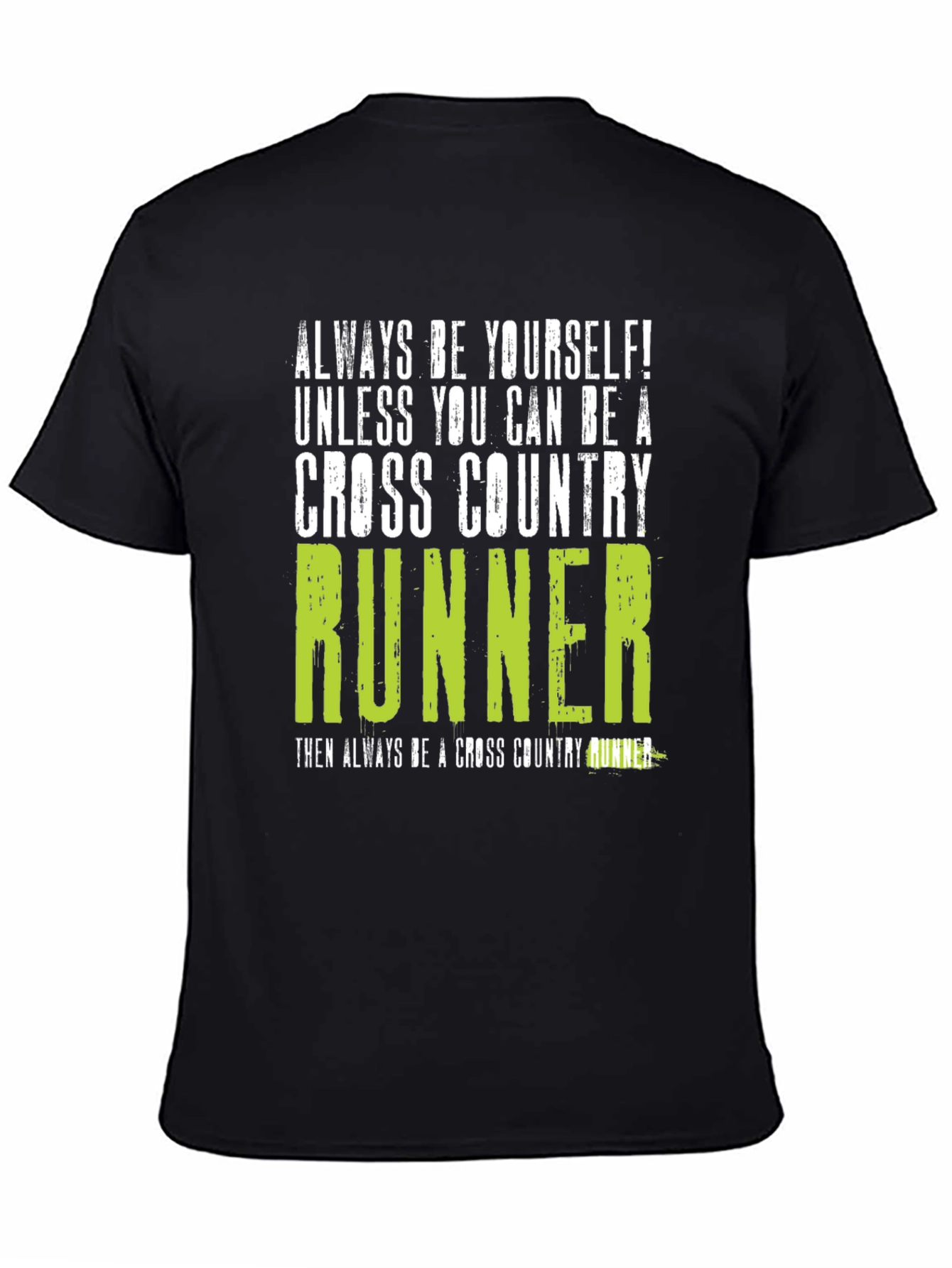 Black Cross Country Runner Graphic T-Shirt view 4