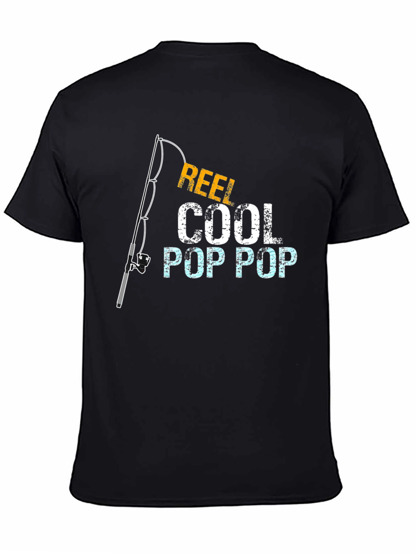 Black Reel Cool Pop Pop Black Graphic T-Shirt view 4