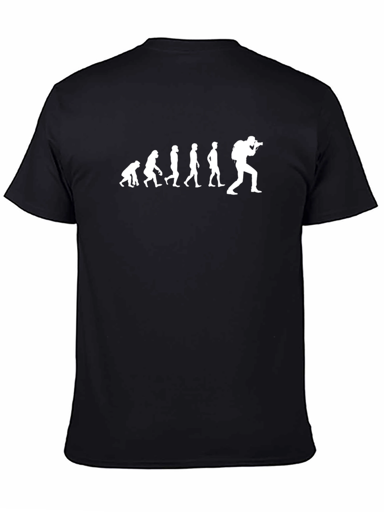 Black Evolution of a Photographer T-Shirt view 4