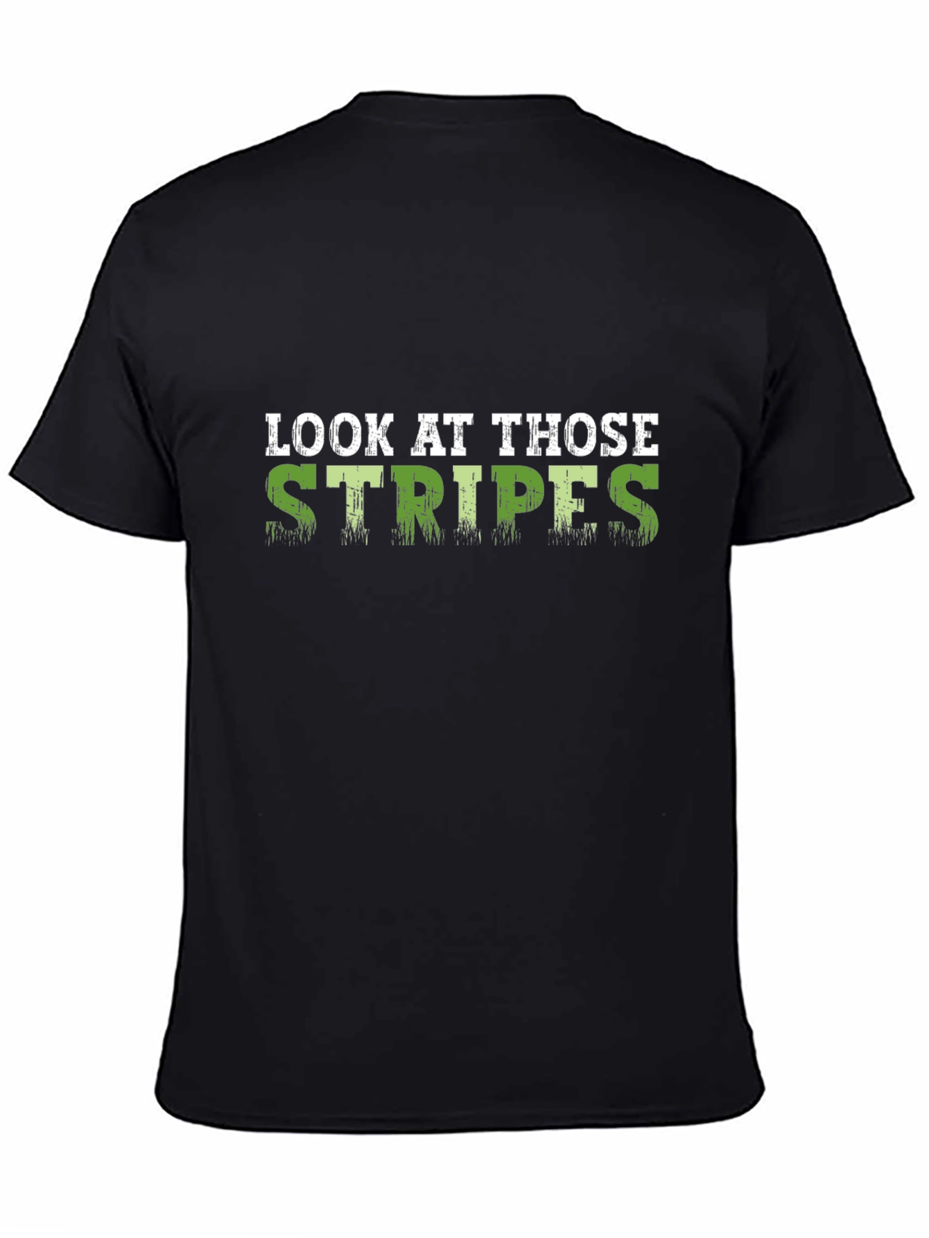 Black Look At Those Stripes Graphic Tee view 4