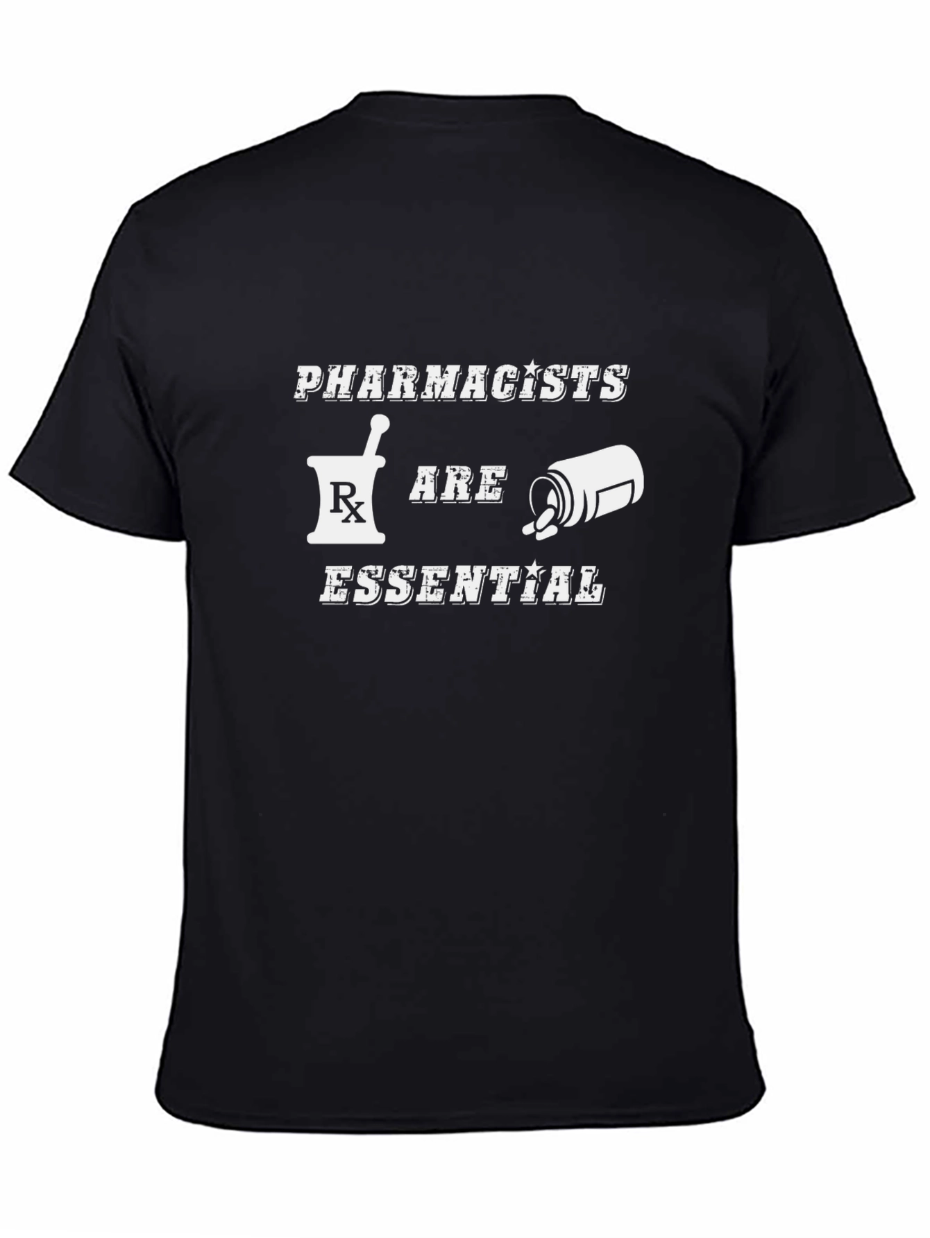 Black Pharmacists Are Essential Graphic T-Shirt view 4