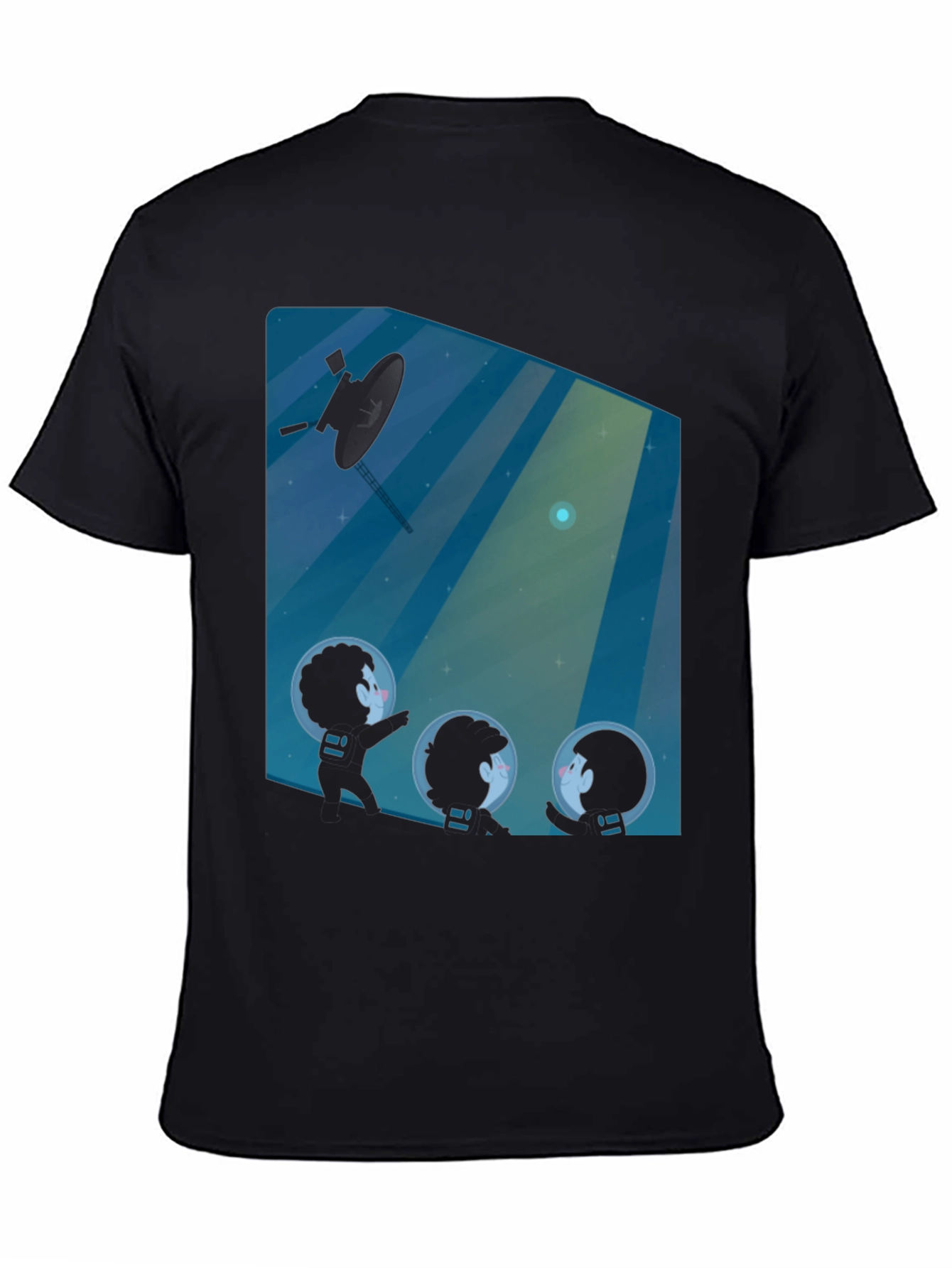 Black Voyager Kids Graphic Tee - Explore Space in Style! view 4