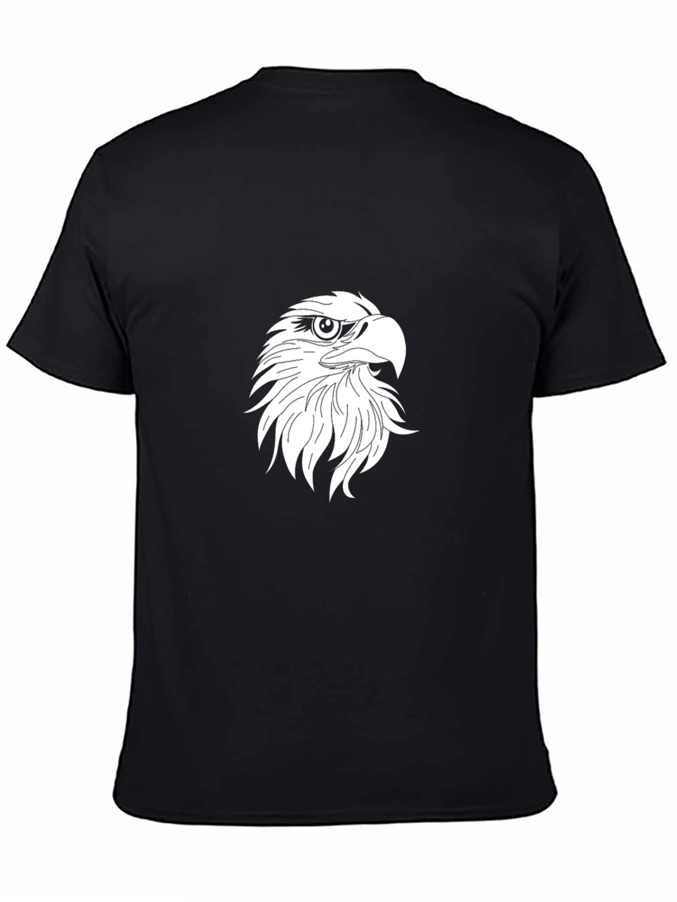 Black Men's Black Eagle Graphic T-Shirt view 4