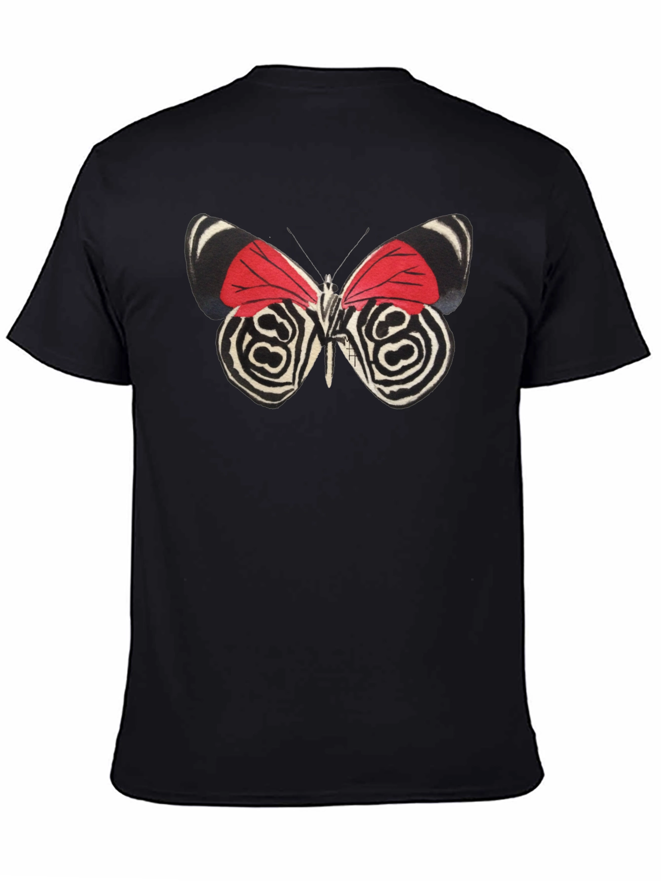 Black Butterfly Graphic Print Tee view 4