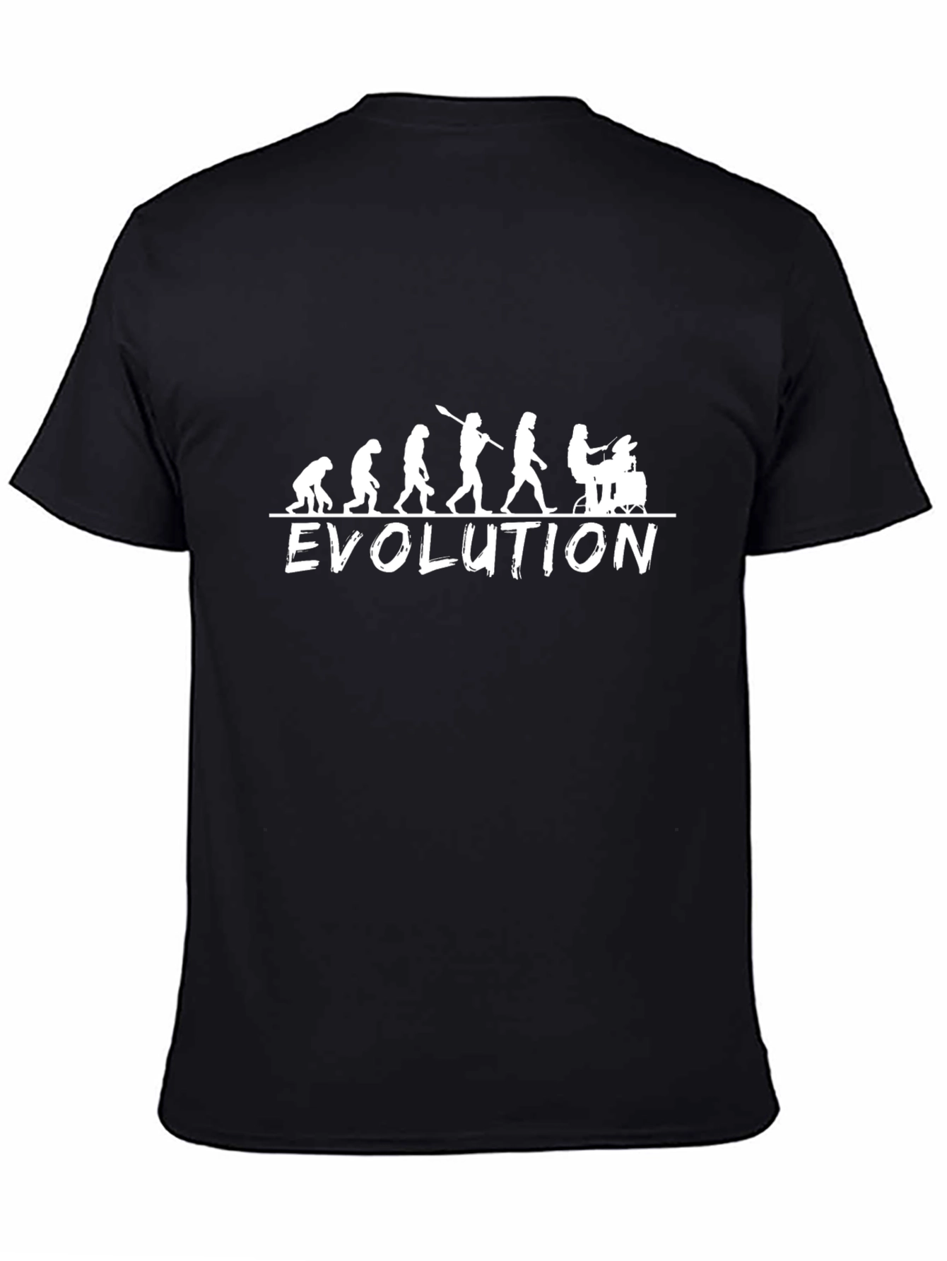 Black Evolution of Gaming T-Shirt - Black view 4