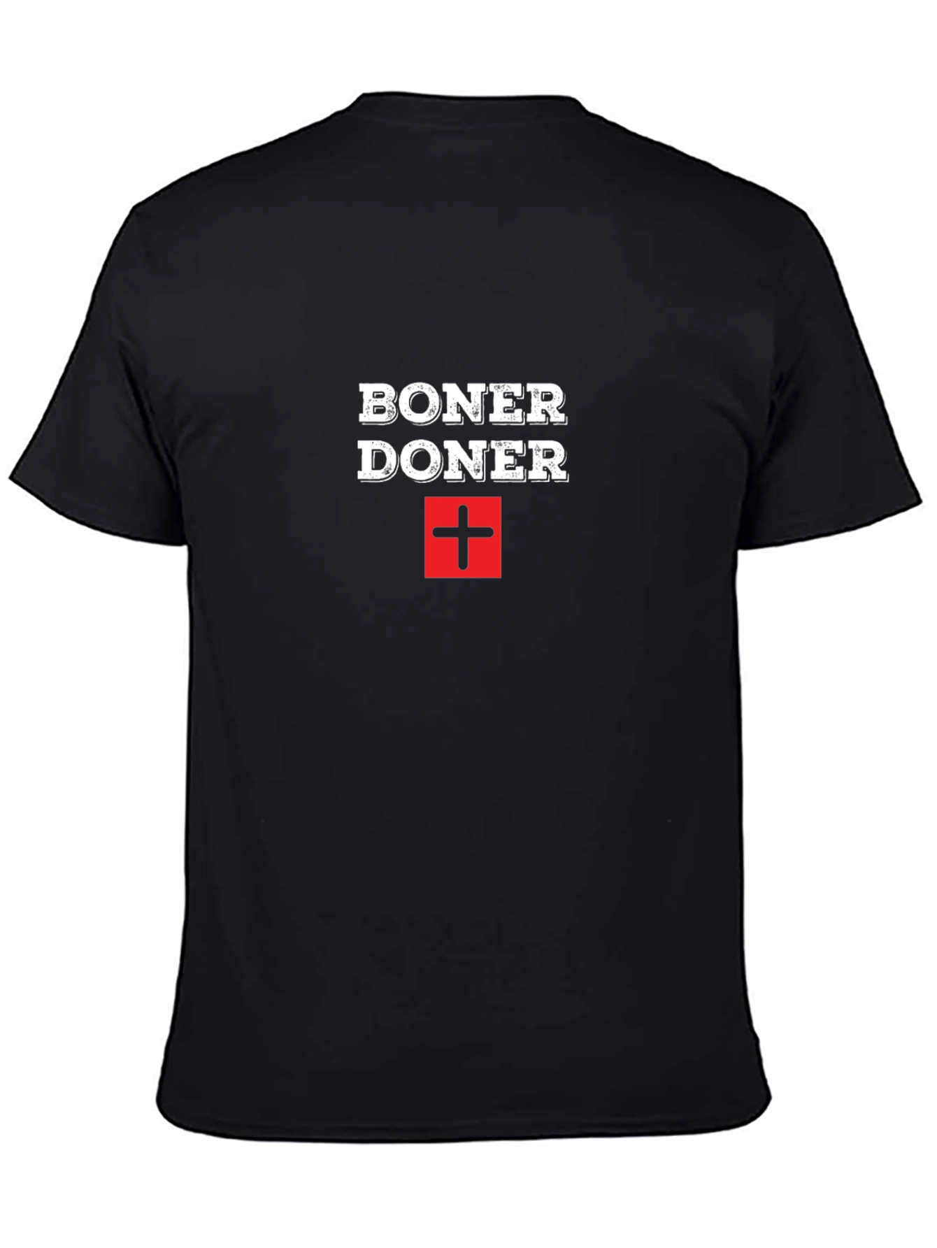 Black Boner Doner Novelty Graphic T-Shirt view 4