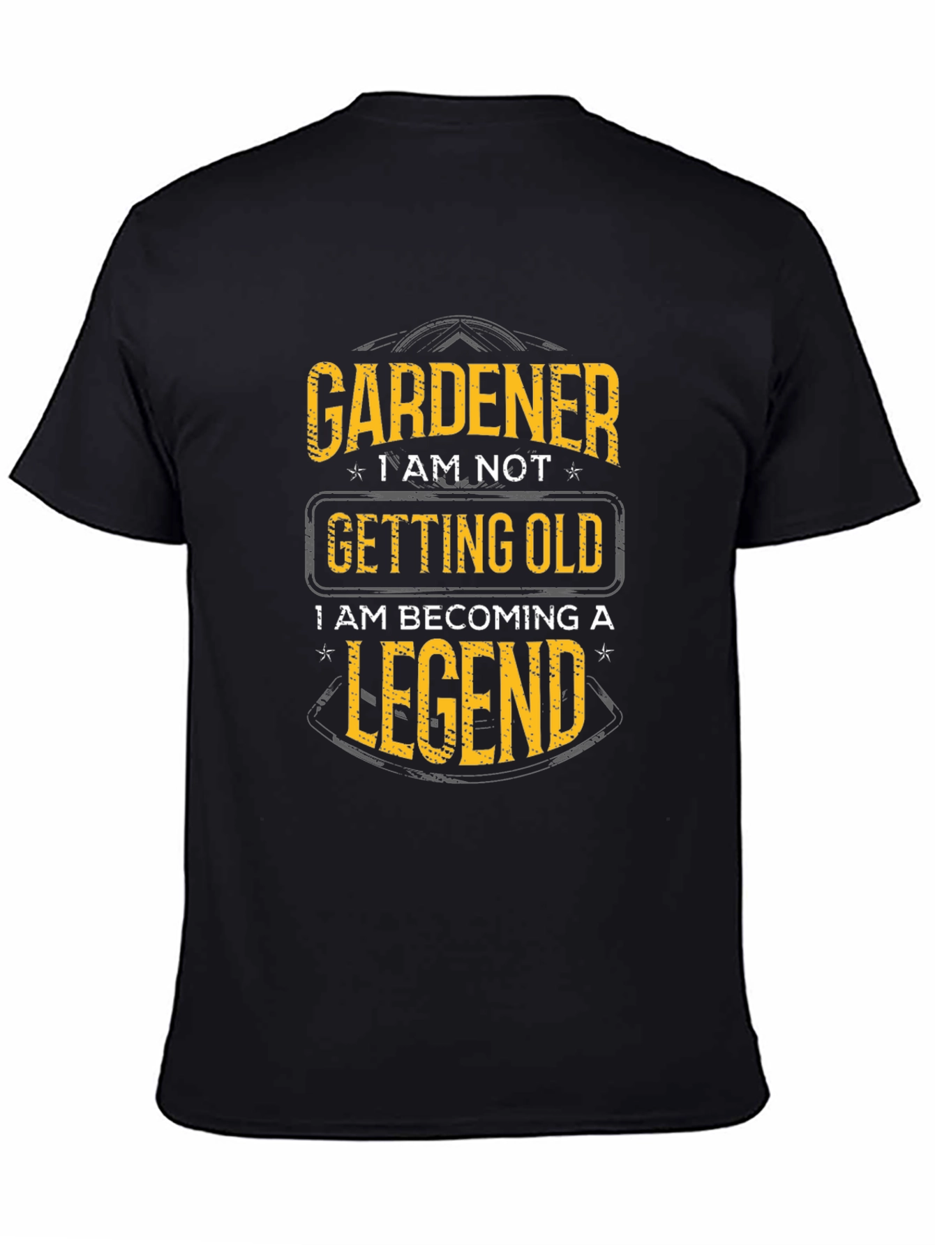 Black Gardener Legend Black T-Shirt view 4