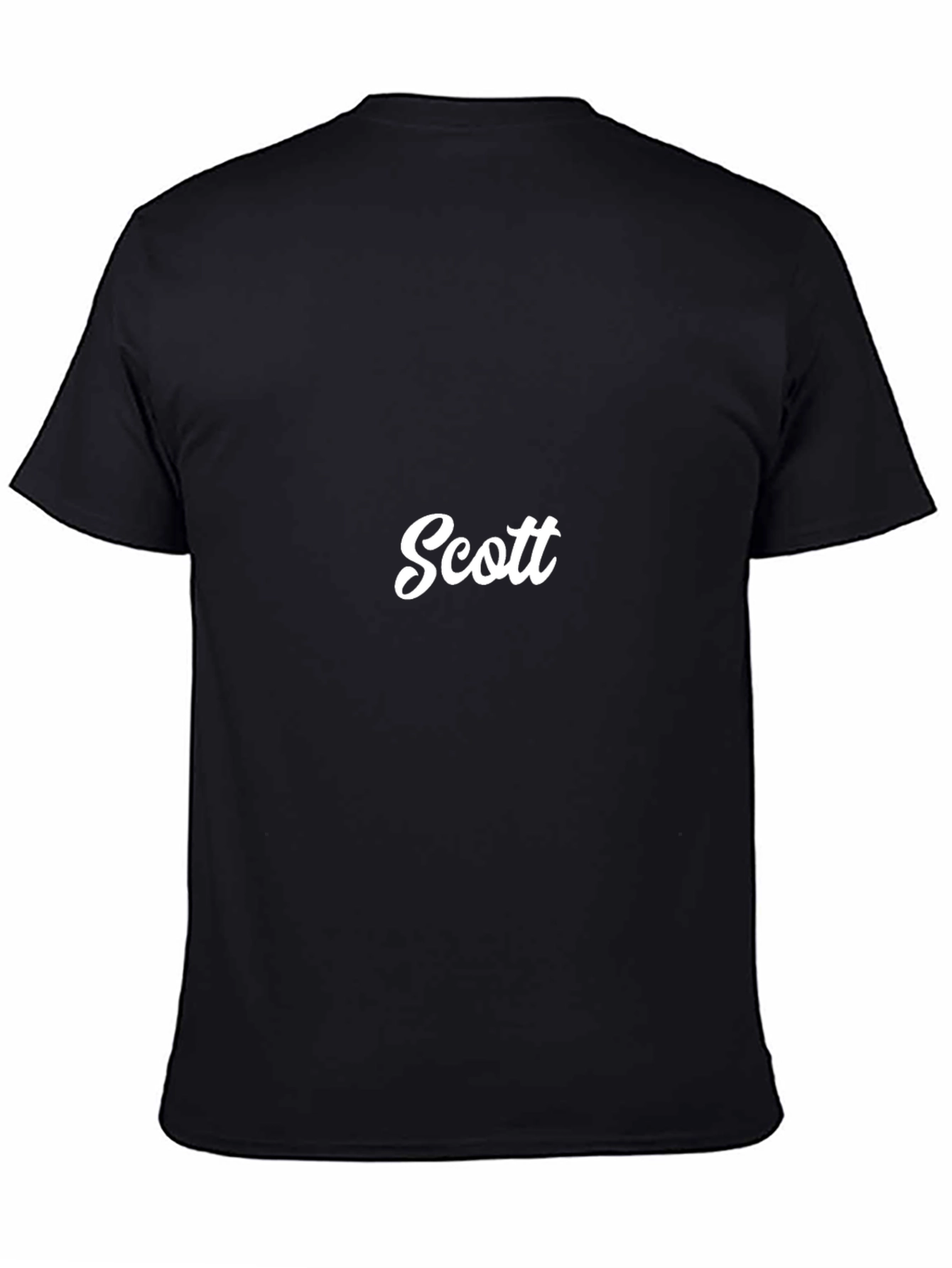 Black Scott T-Shirt, Classic Name Tee view 4