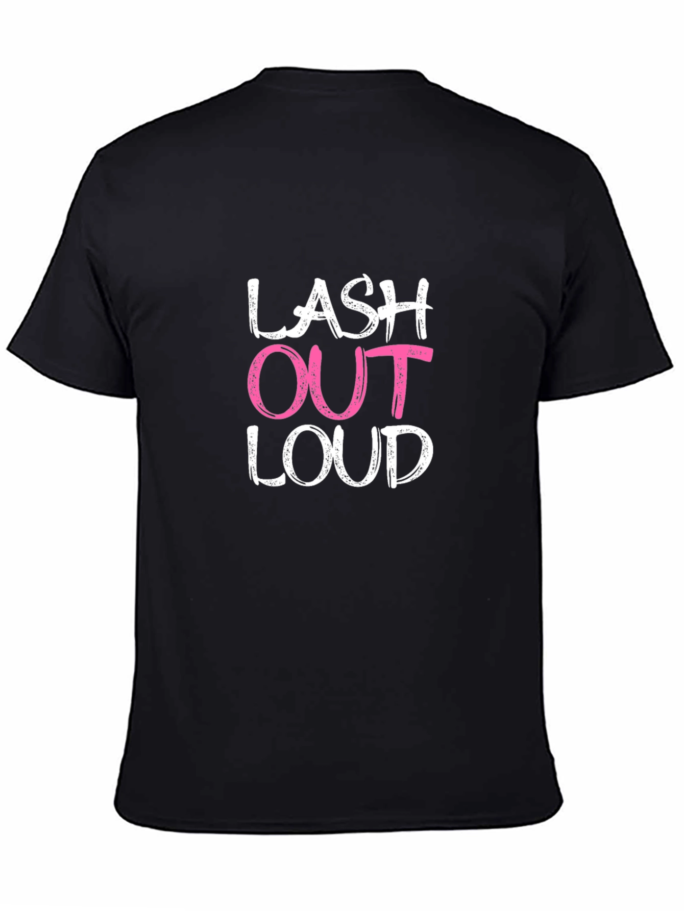 Black Lash Out Loud Graphic Tee - Trendy & Comfy view 4