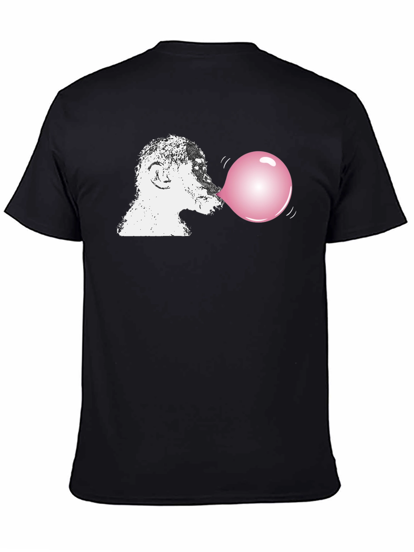 Black Monkey Blowing Bubblegum T-Shirt view 4