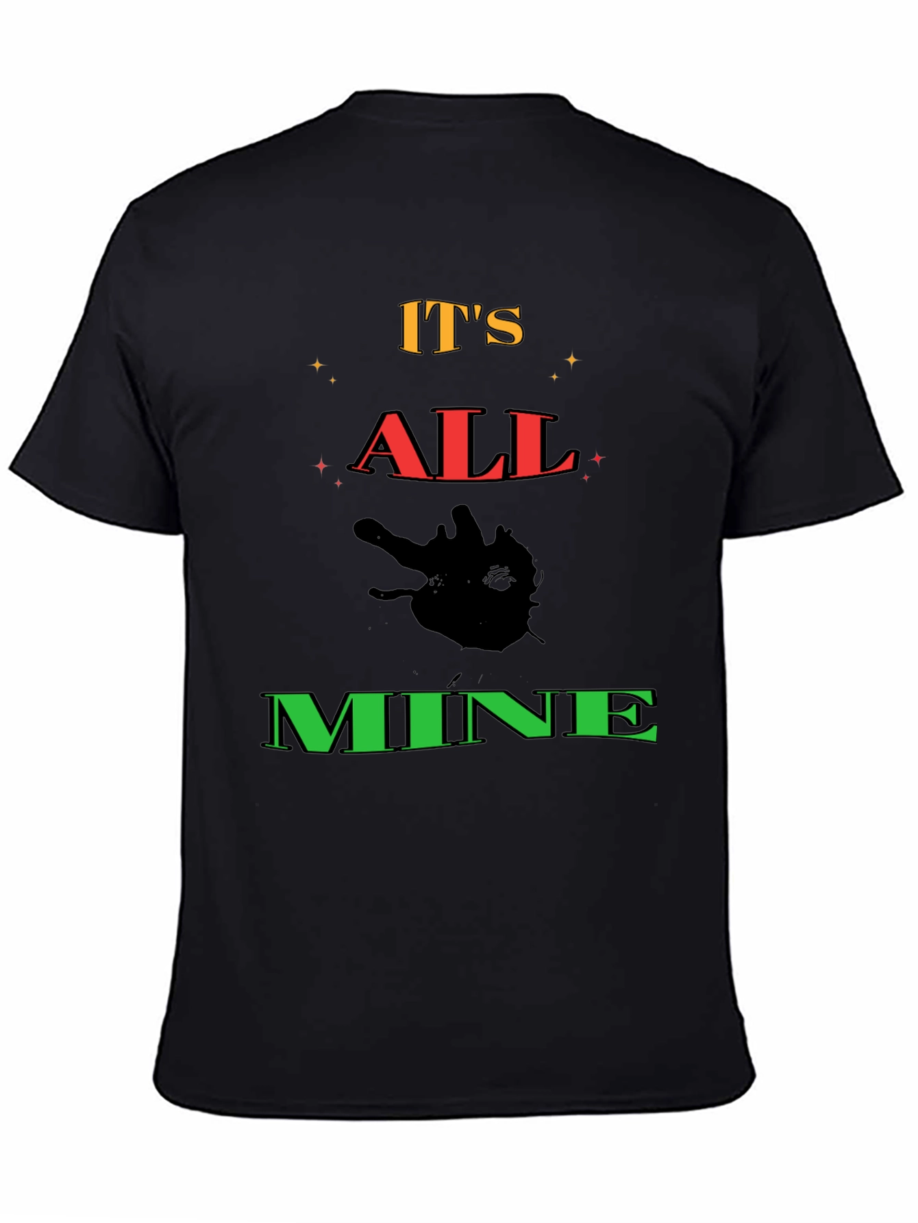 Black It's All Mine Graphic T-Shirt - Black view 4