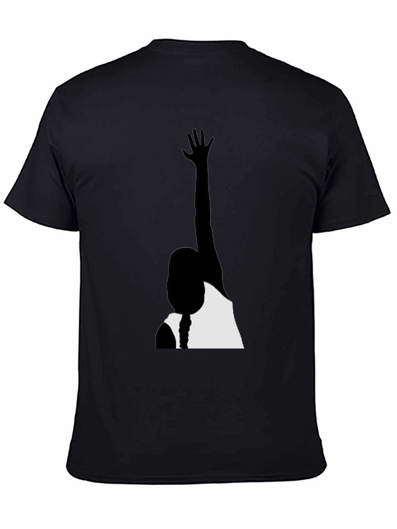 Black Silhouette Graphic Tee - Black Casual Shirt view 4