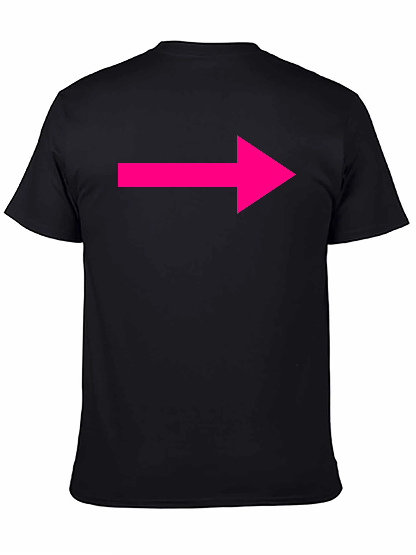 Black Bold Arrow Graphic Tee - Statement Style view 4