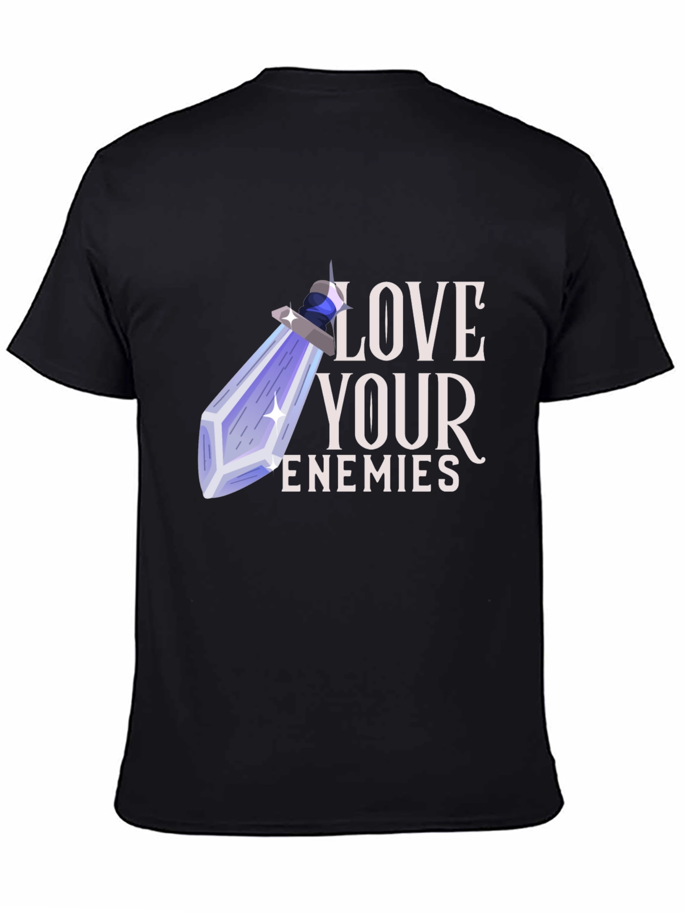 Black Love Your Enemies Potion Graphic Tee view 4