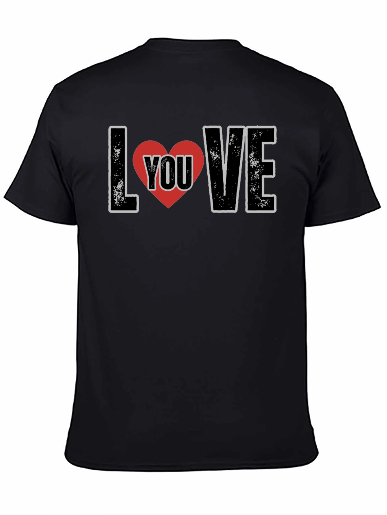 Black Love You T-Shirt - Stylish Graphic Tee view 4