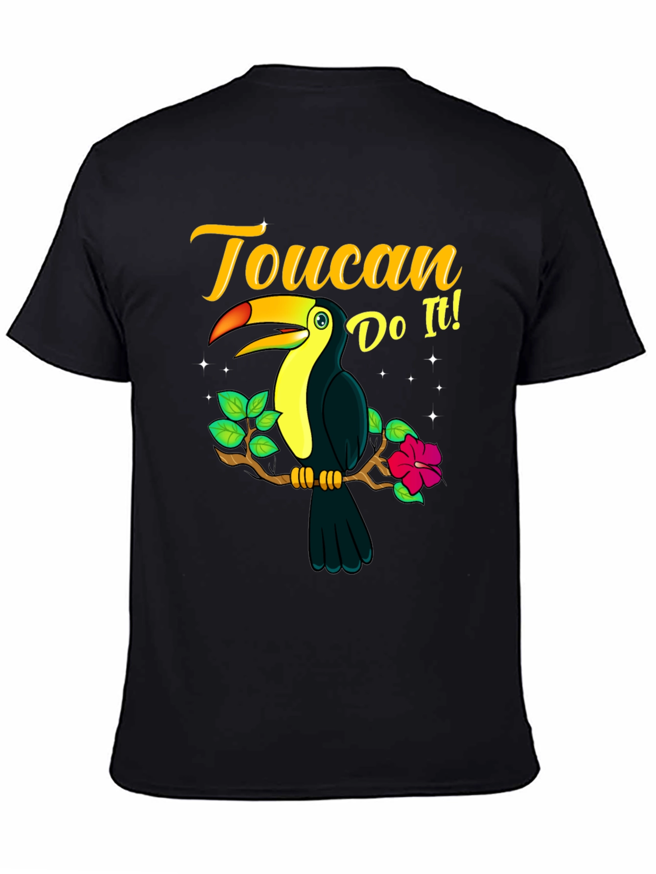 Black Toucan Do It! Graphic T-Shirt view 4