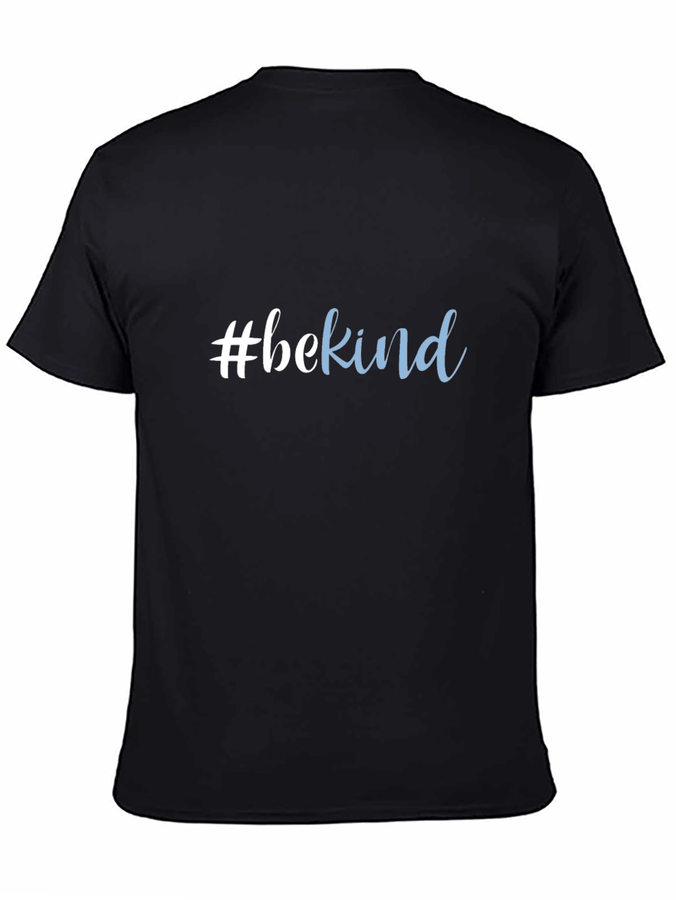 Black "#bekind" Graphic Tee - Black Unisex T-Shirt view 4