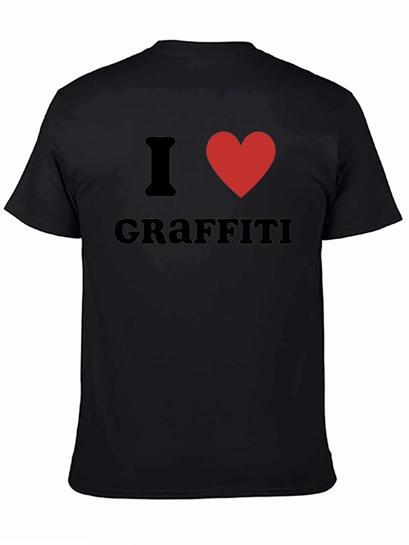 Black I Heart Graffiti Black Tee view 4