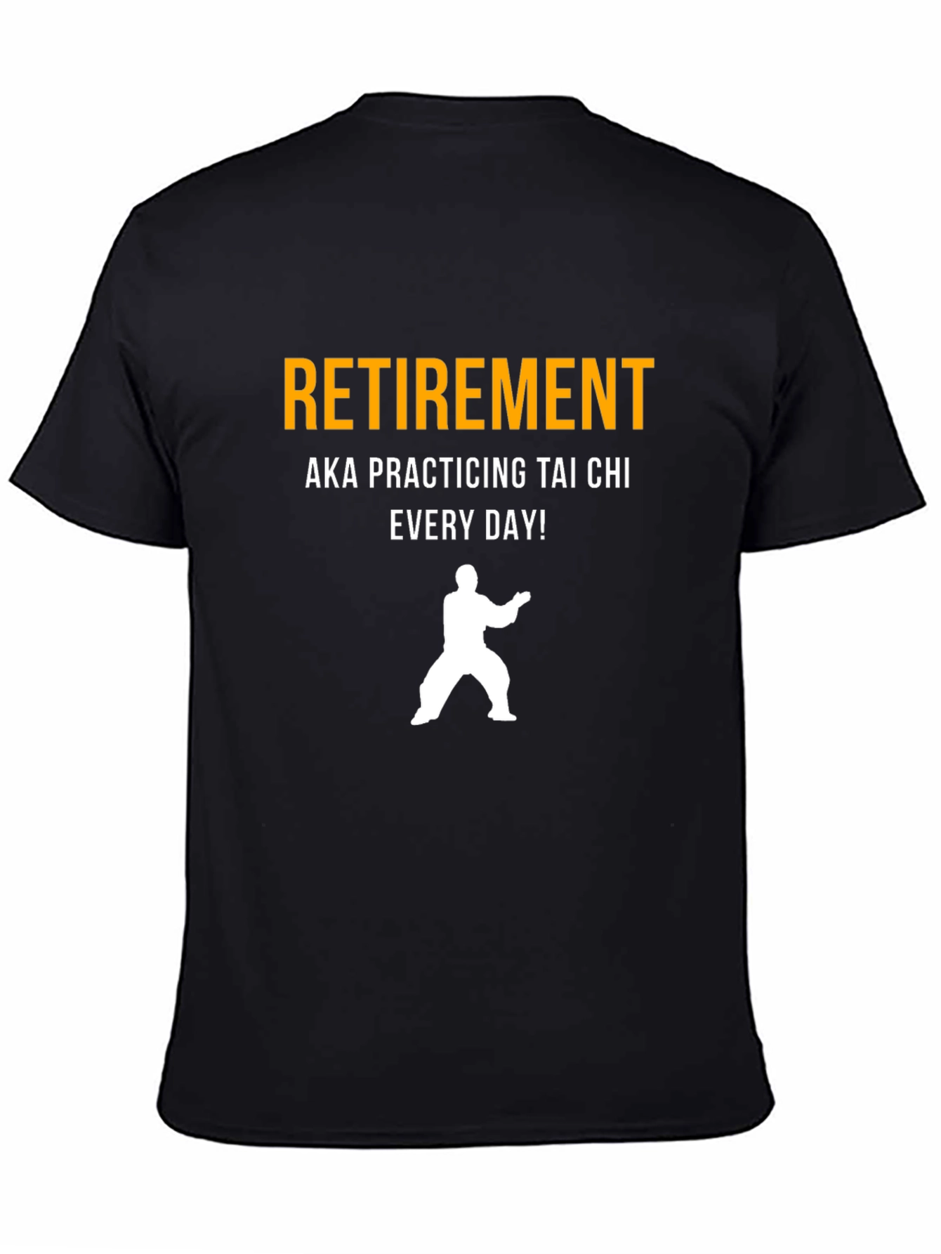 Black Retirement Tai Chi T-Shirt view 4